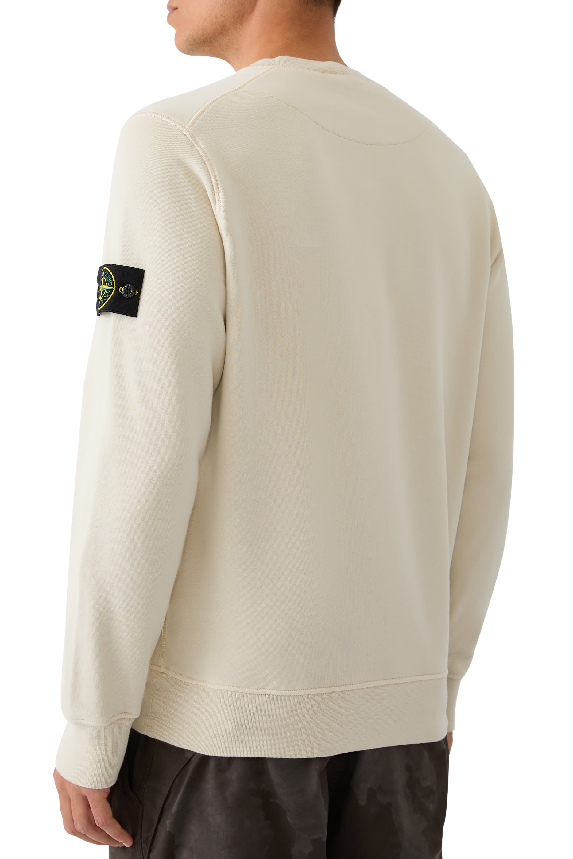 Logo Patch Organic Cotton Fleece Sweatshirt