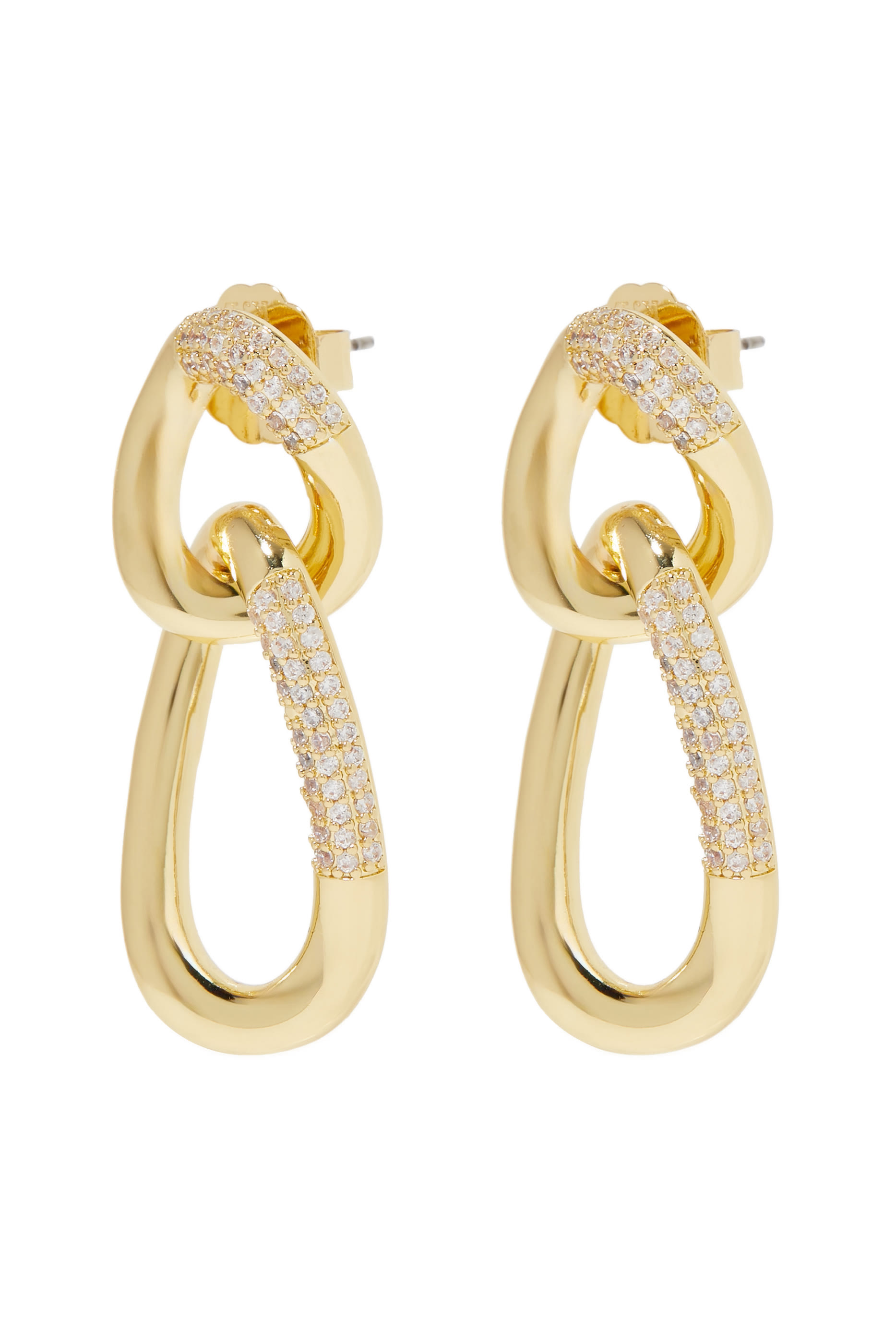 Cubic Zirconia Link Earrings