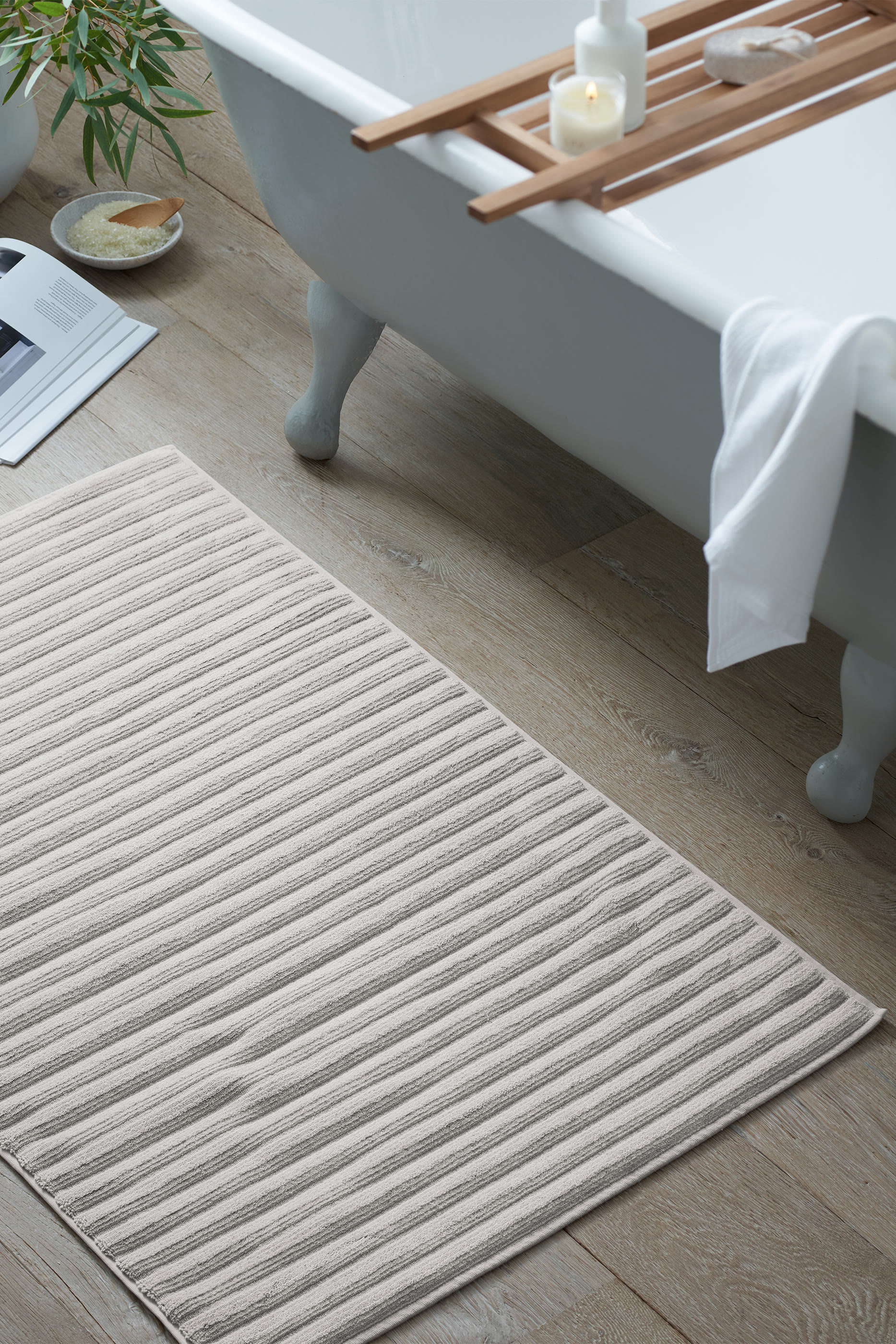 Ribbed Hydrocotton Bath Mat