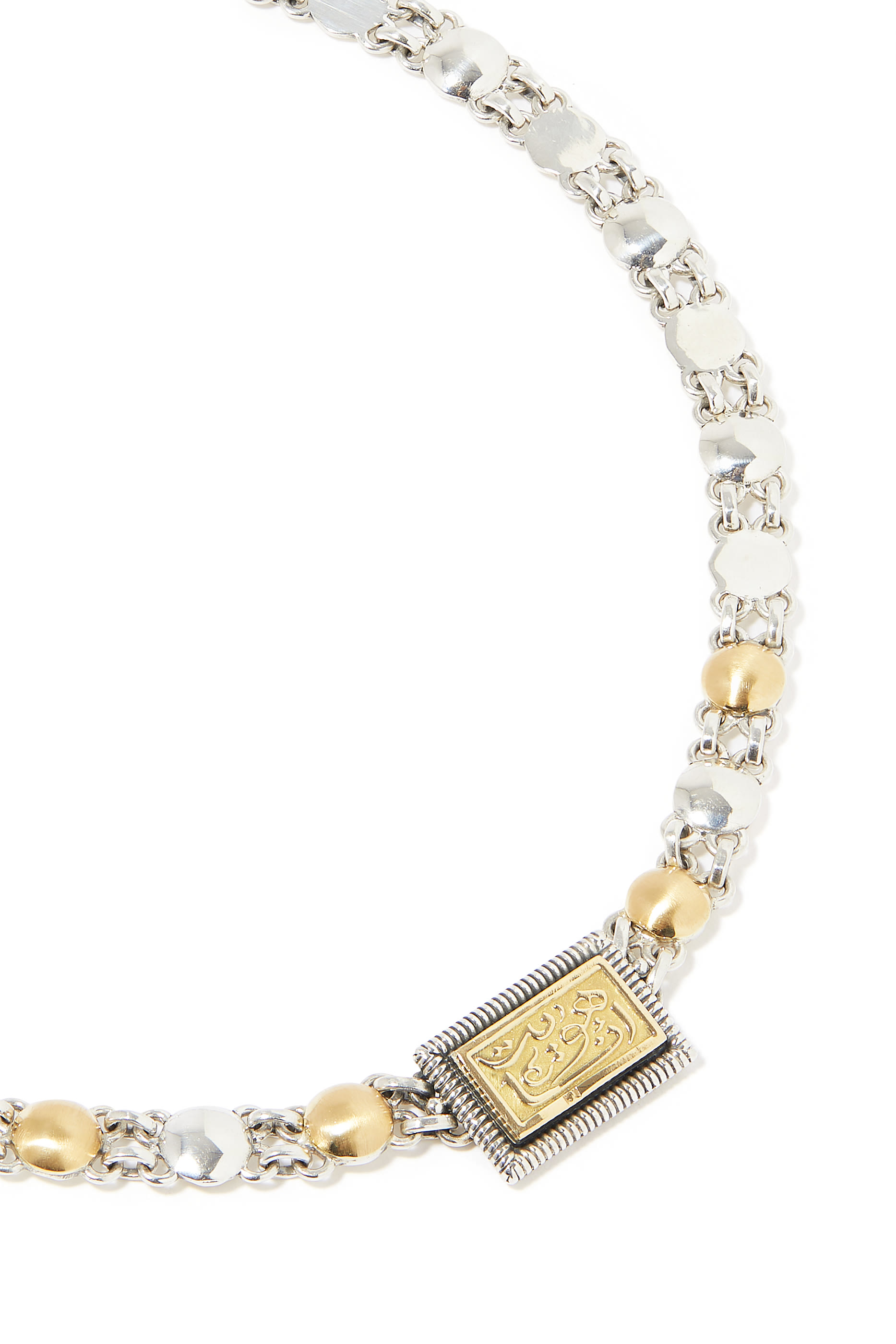 Enchantment Choker, 18k Gold & Sterling Silver