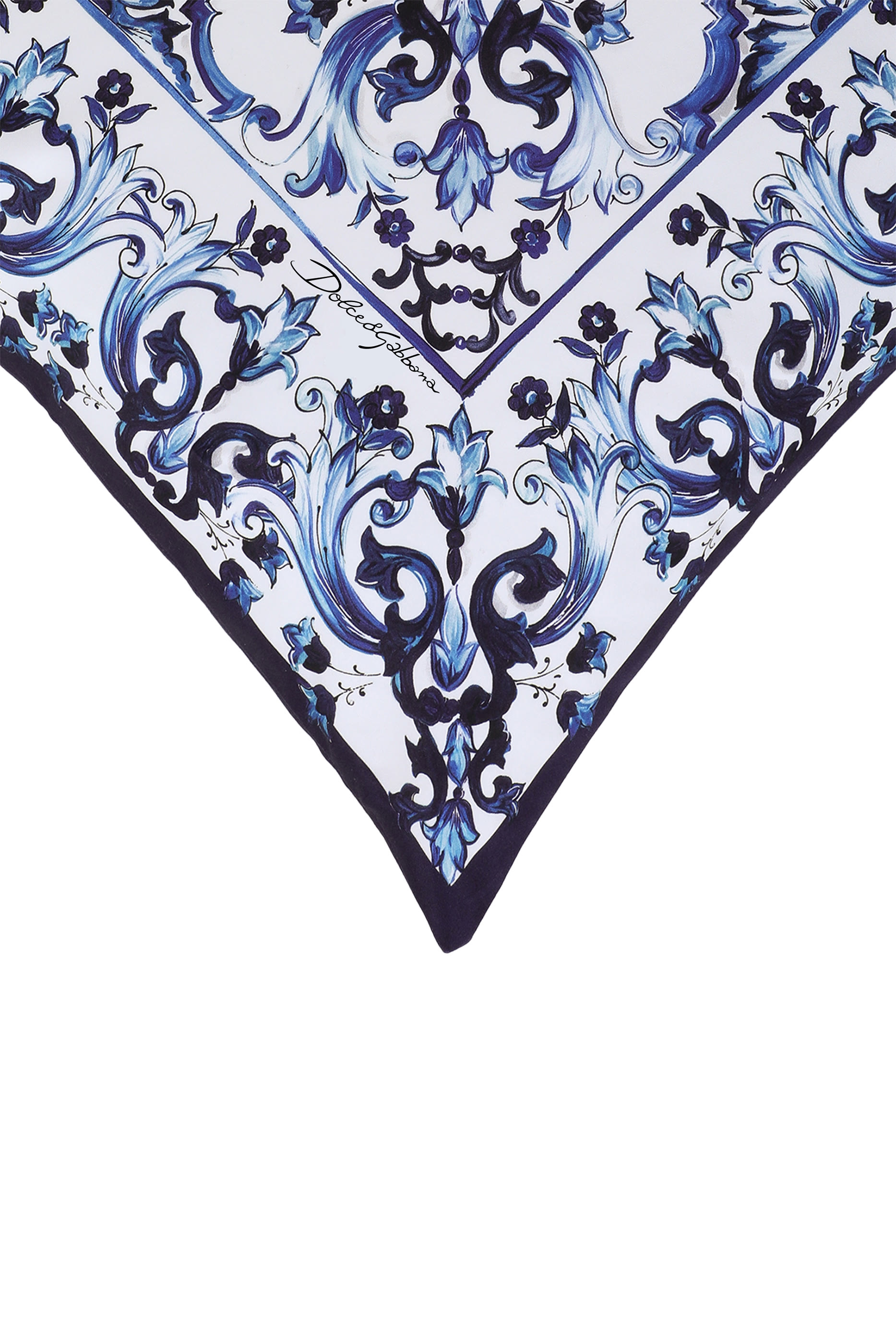 Blu Mediterraneo Duchesse Cotton Cushion Medium