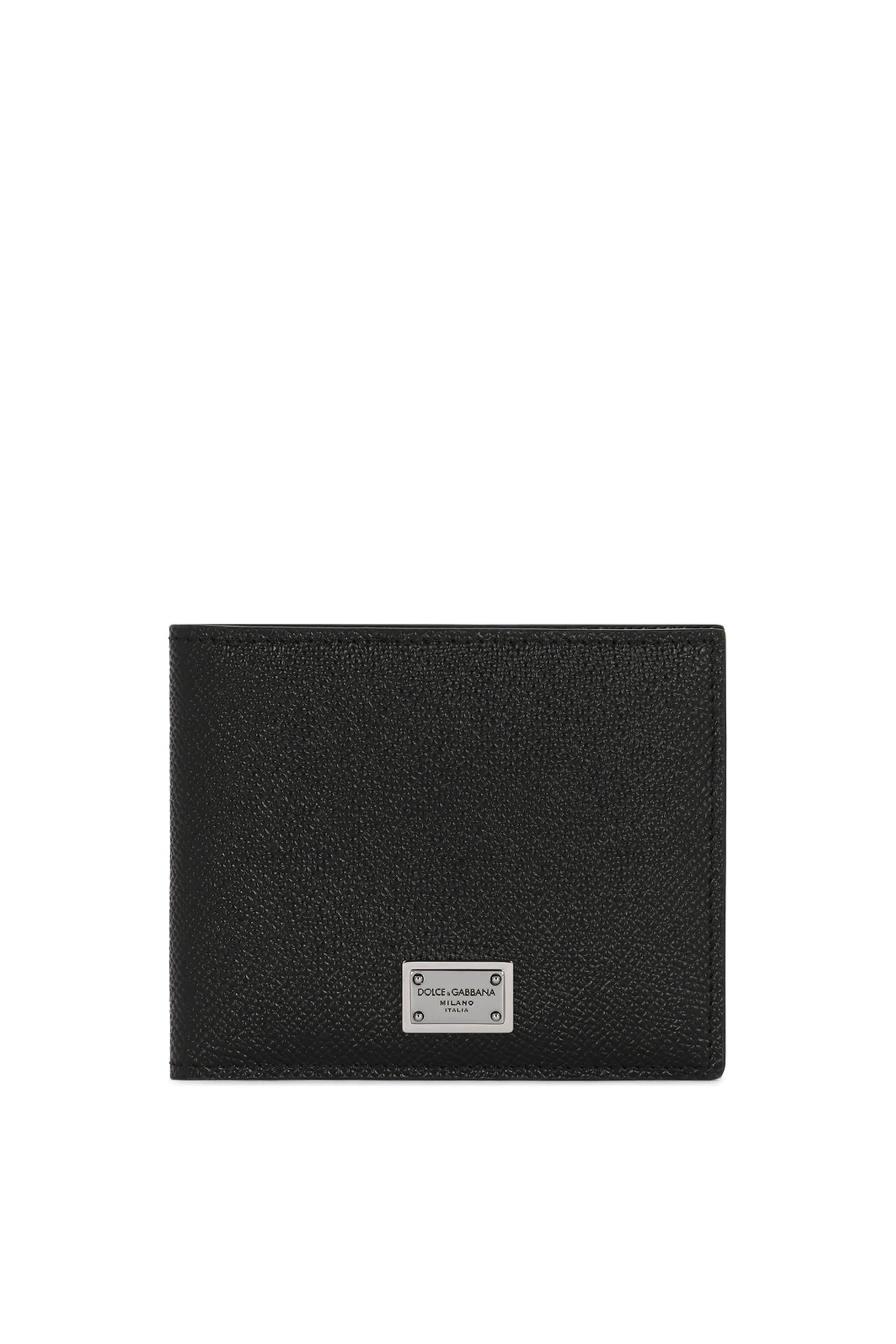 Logo Tag  Calfskin Bifold Wallet