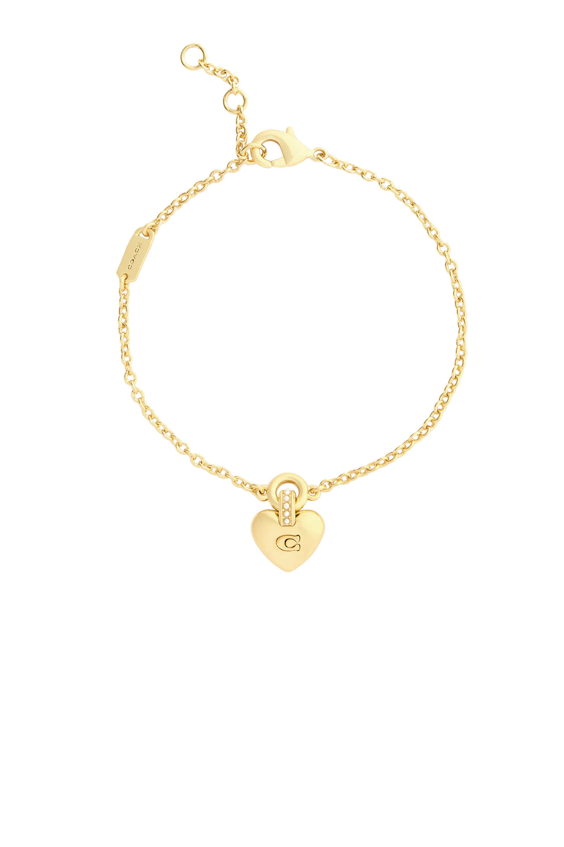 Puffy Heart Charm Bracelet