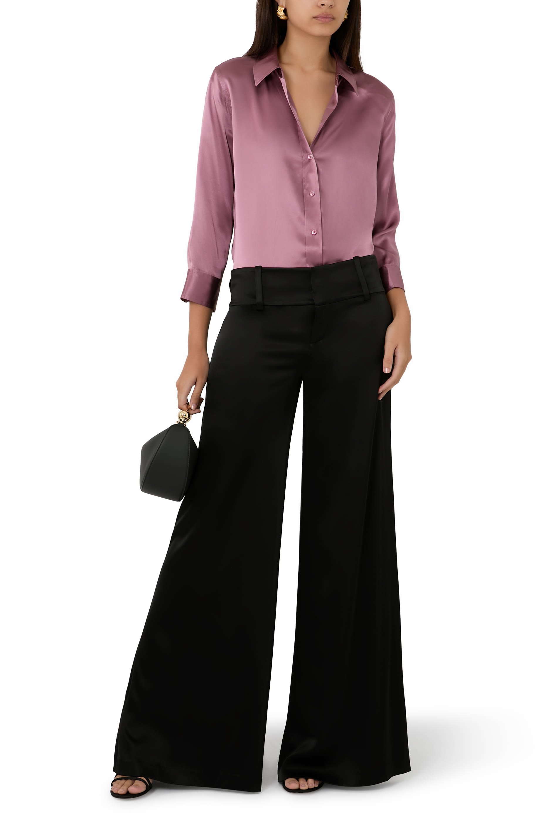Olivia Satin Wide Leg Pants