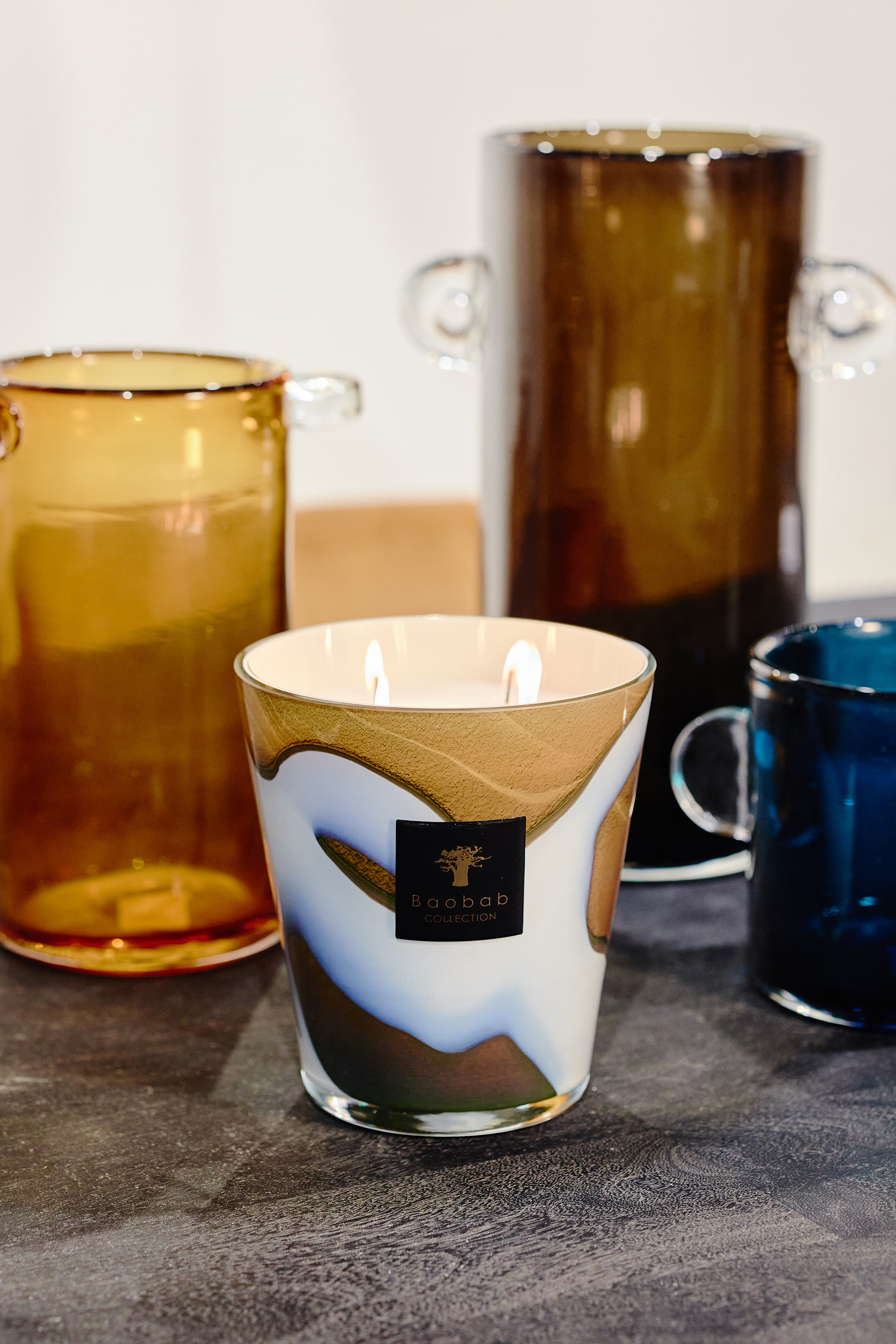 Max 10 Stones Agate Candle