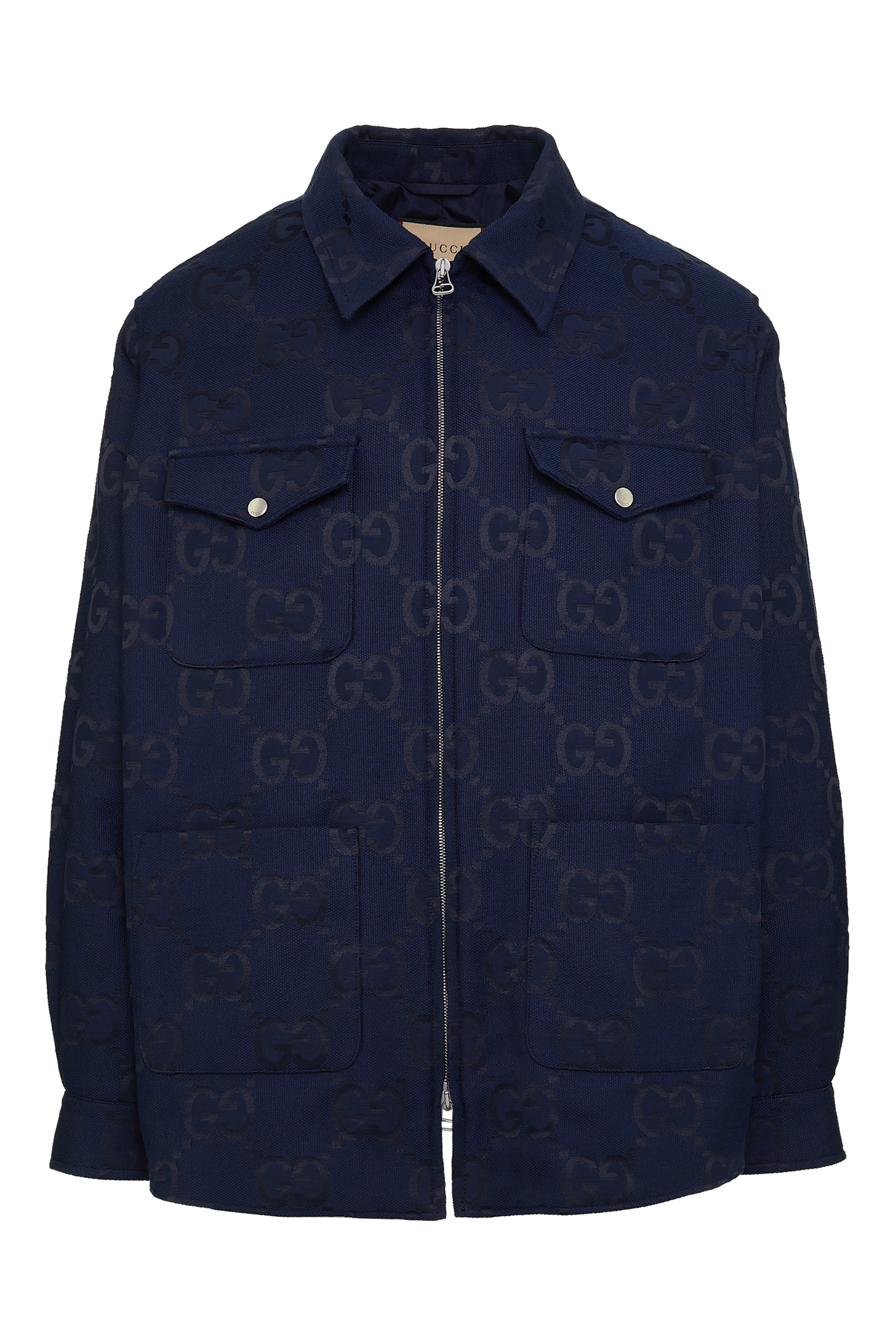 Jumbo GG Cotton Canvas Jacket