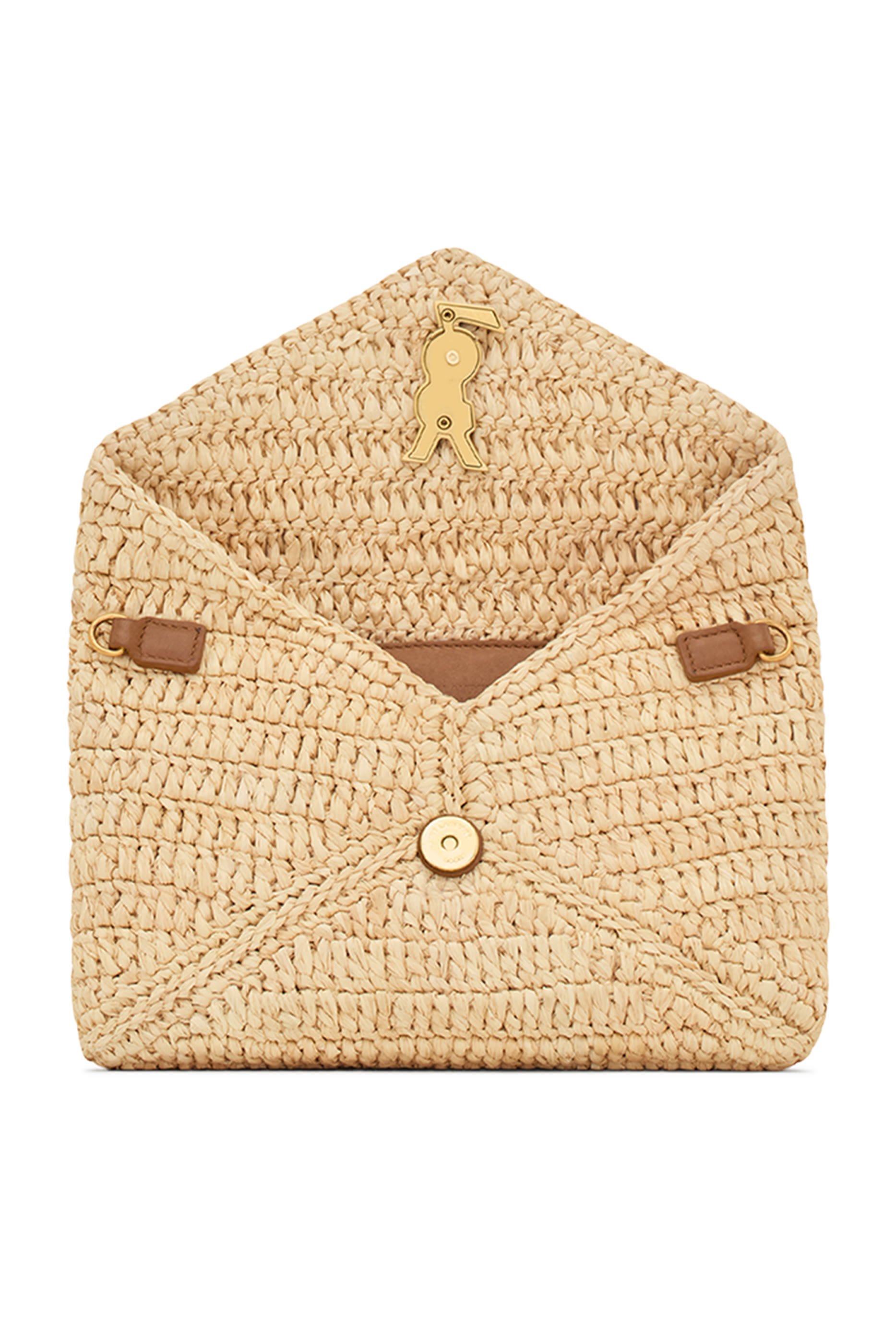 Cassandre Small Chain Pouch in Raffia