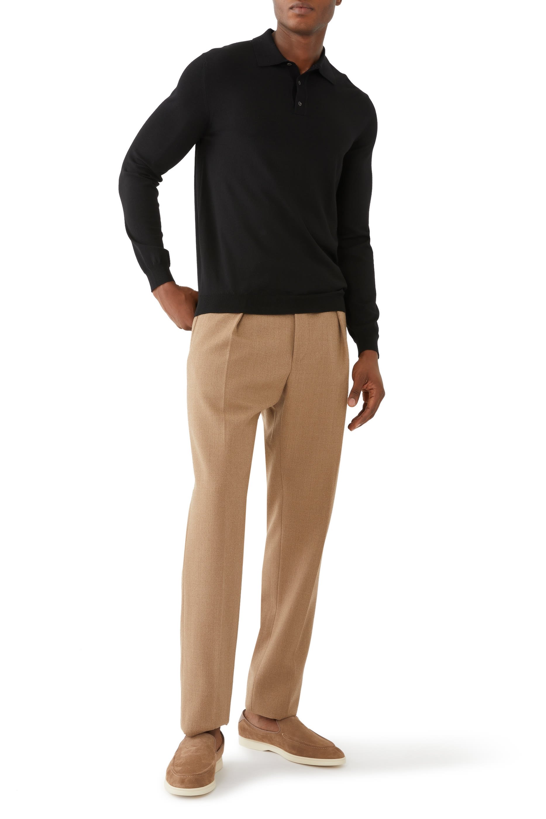 Slim-Fit Flexwool Polo Shirt