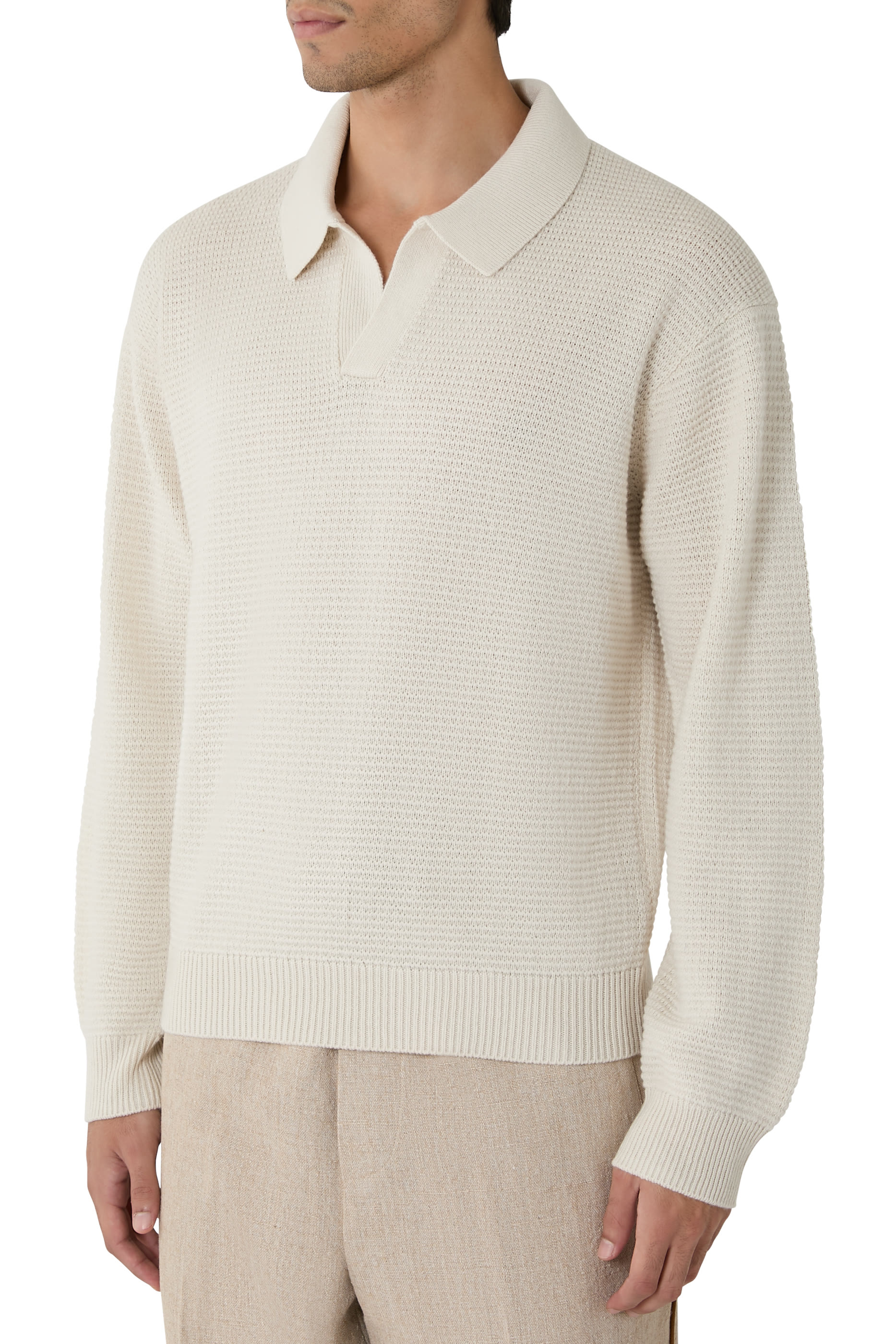 Textured Wool Cashmere Sweater