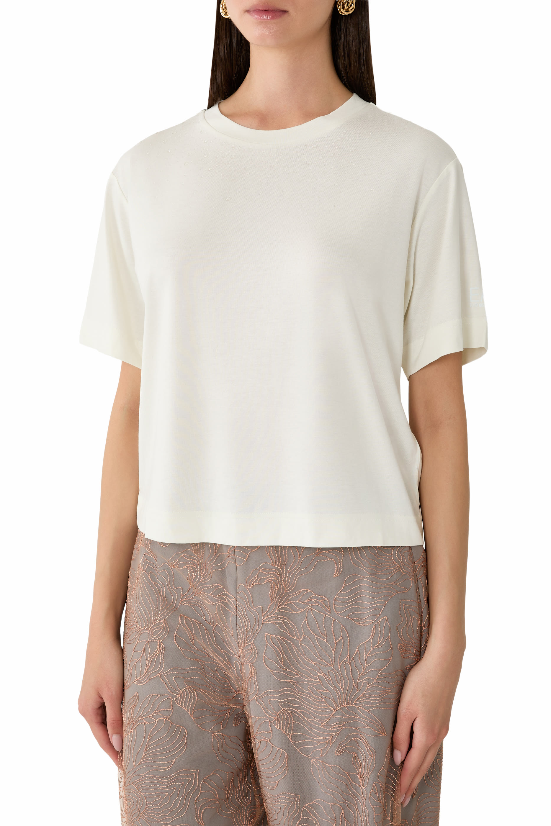  Crystal Embellished T-Shirt