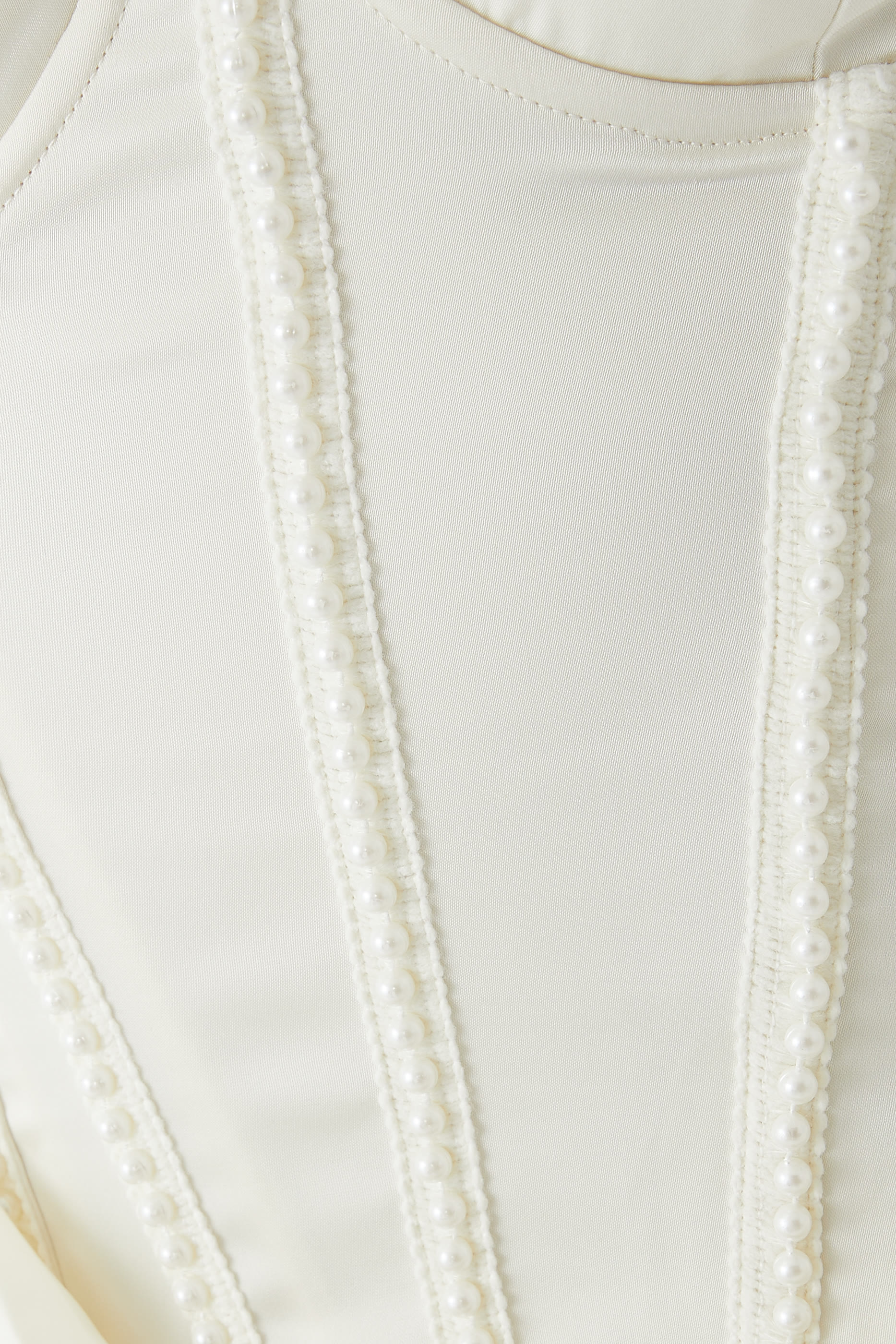 Satin Pearl Corset Dress