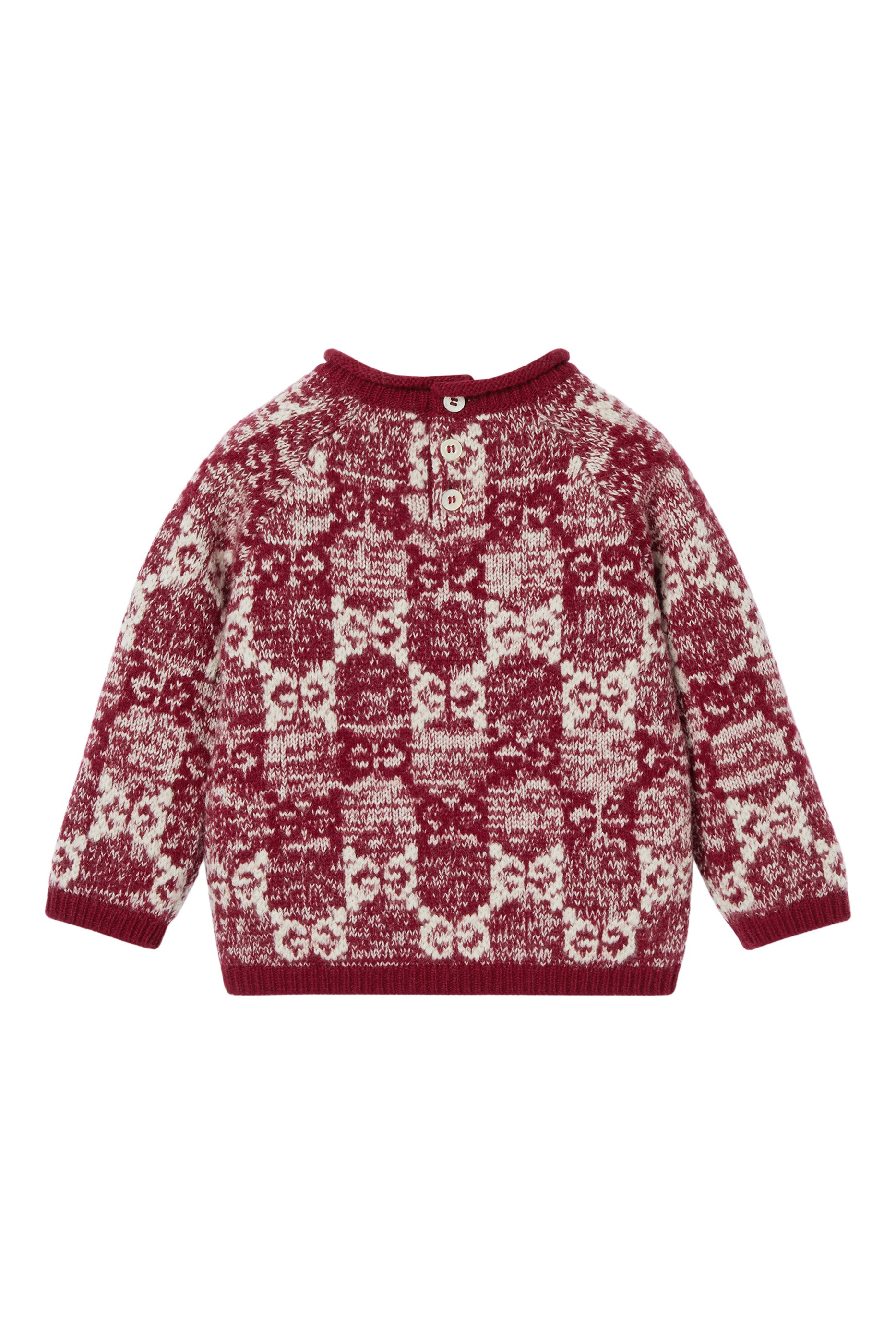 Kids GG Wool Jacquard Sweater