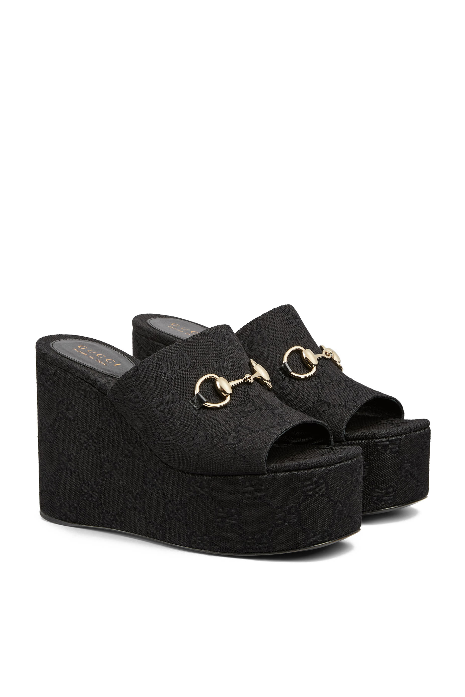 Horsebit Wedge Sandals 60