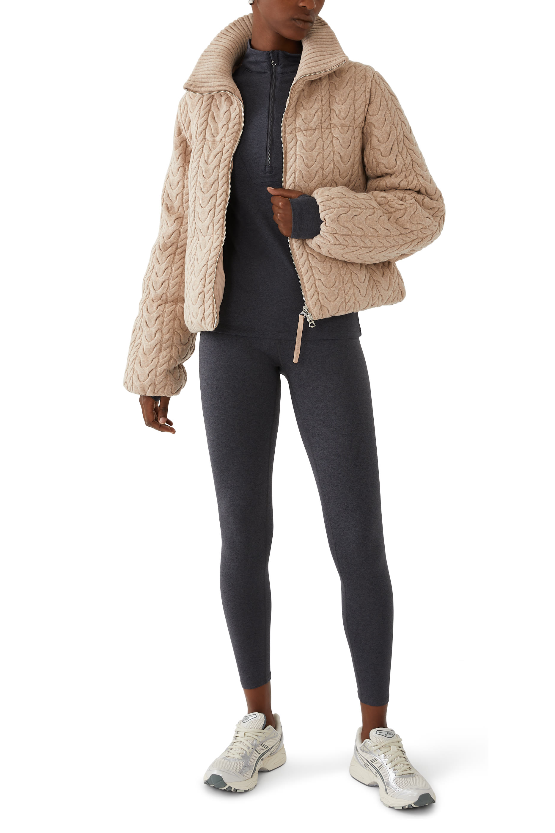 Reggie Cable Knit Puffer