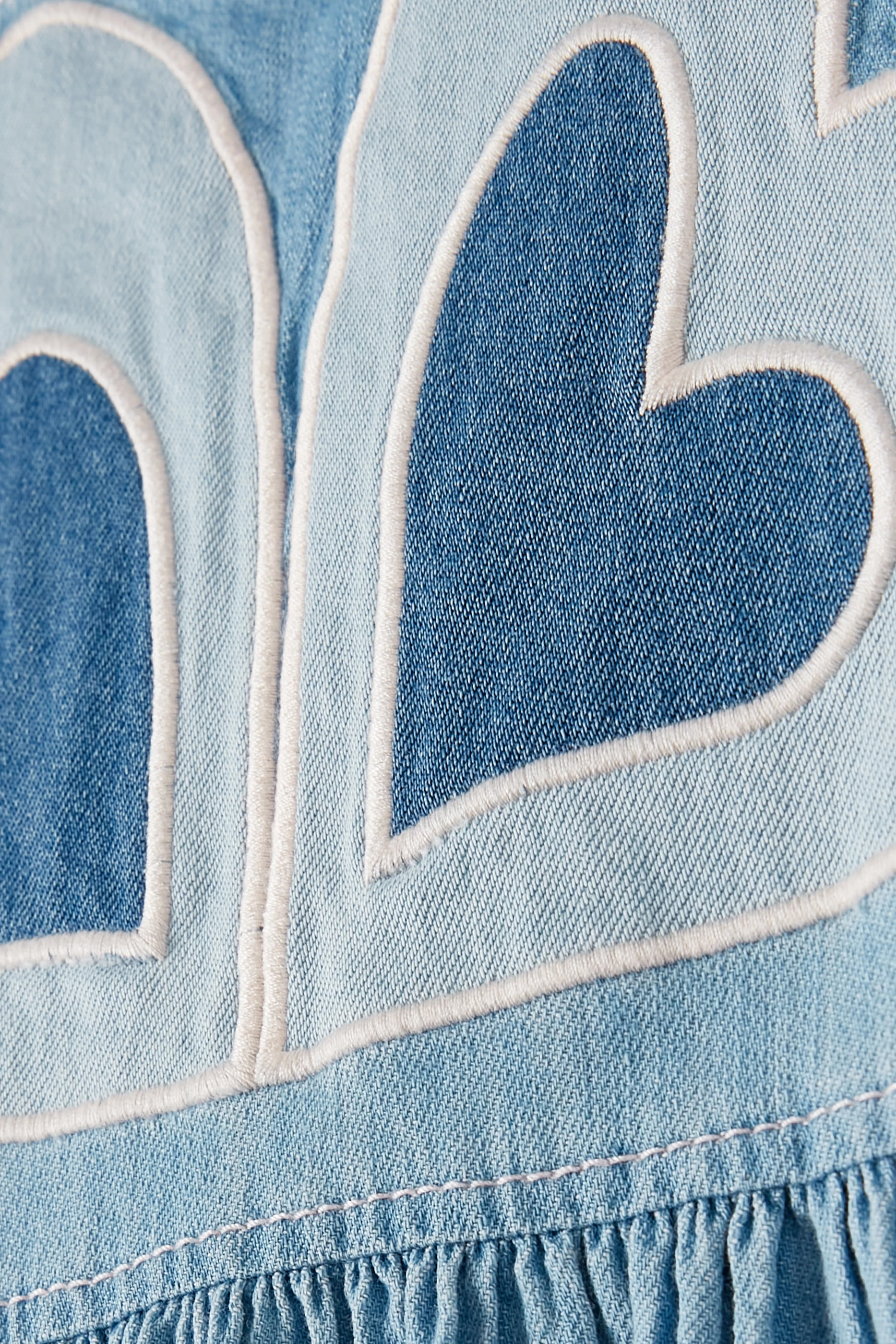 Kids Waverly Heart Denim Dress