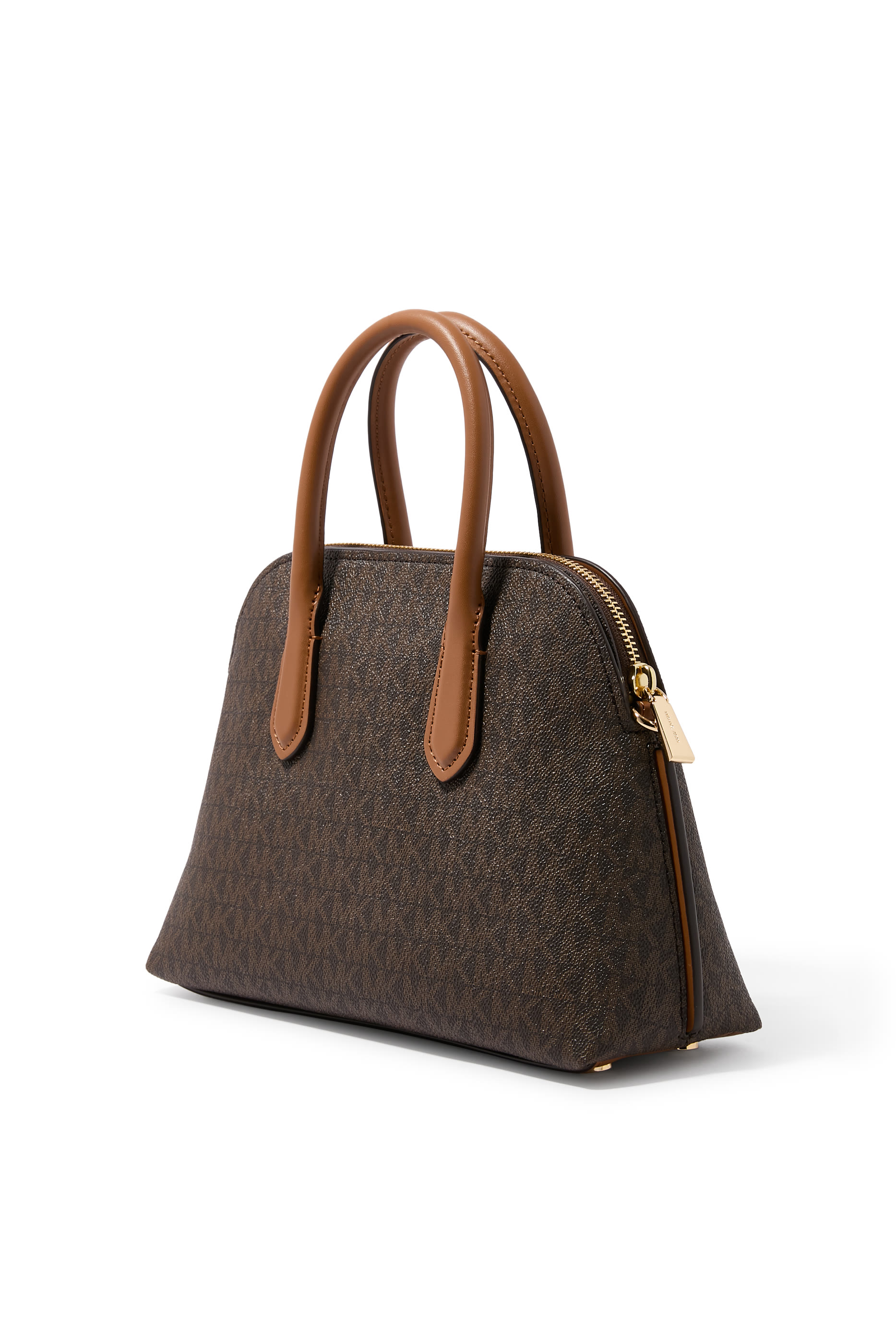  Freddie Medium Handbag in Logo Print Faux Leather