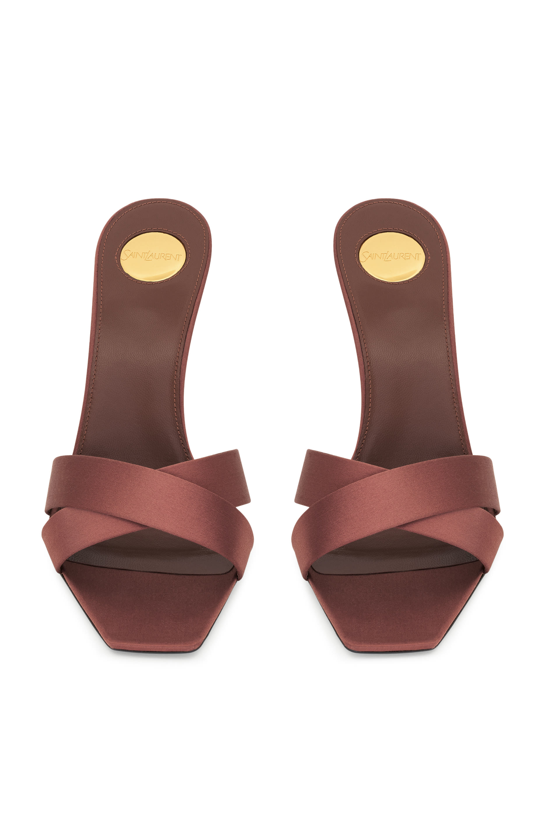 Opyum 85 Mules in Satin Crepe