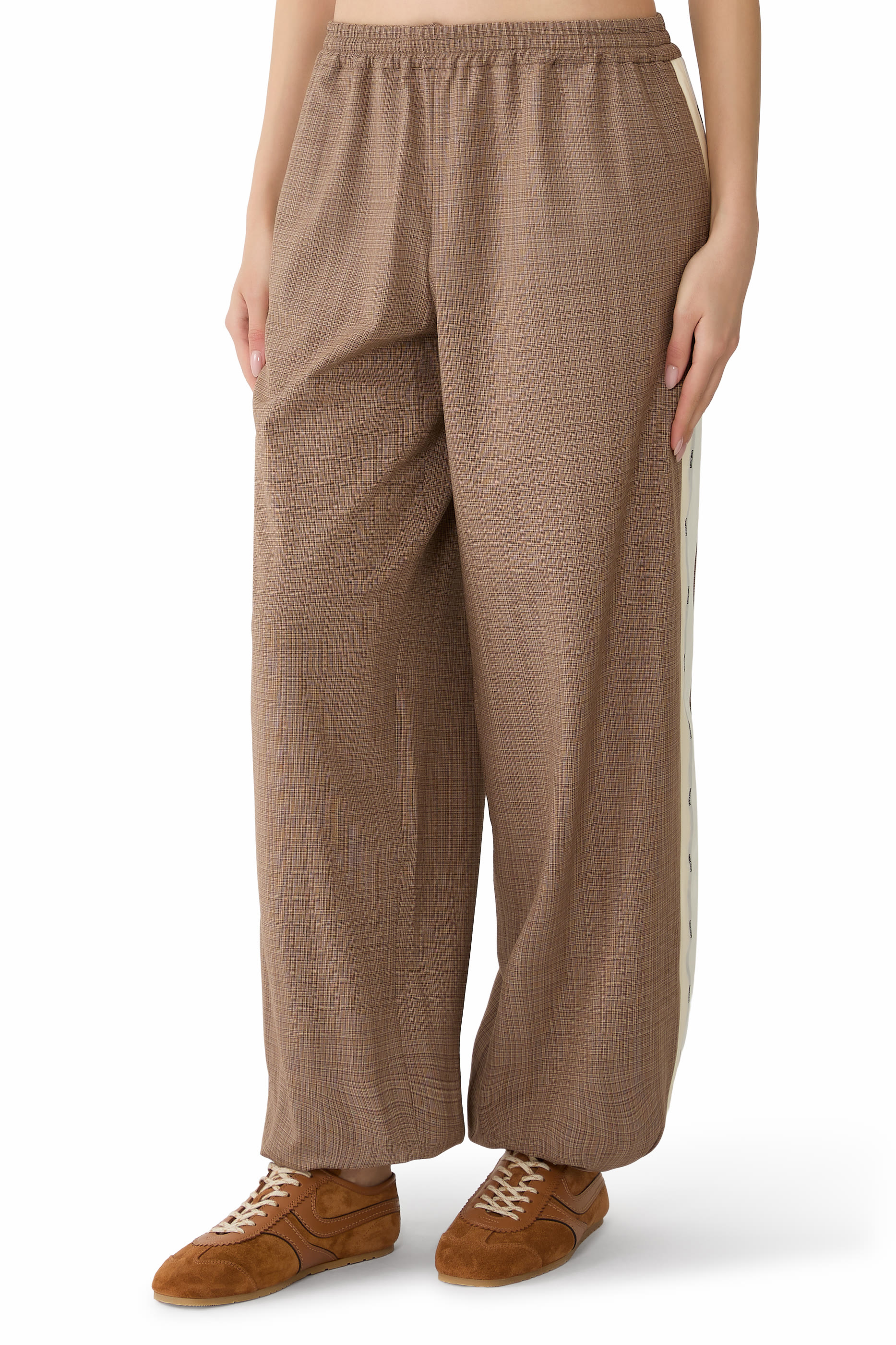 Stretch Wool-Blend Cloth Pants