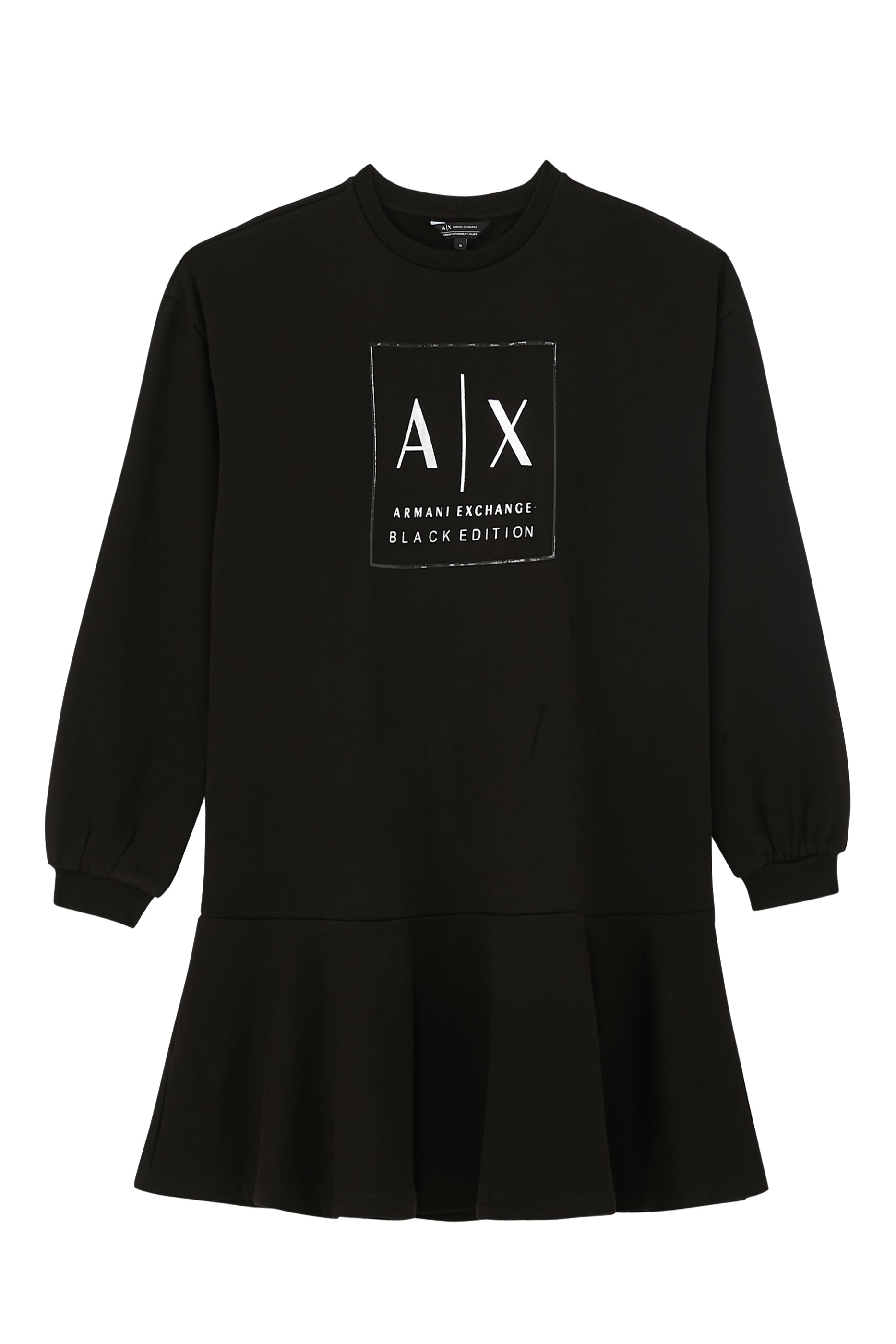 AX Logo Quater Sleeves Short Dress