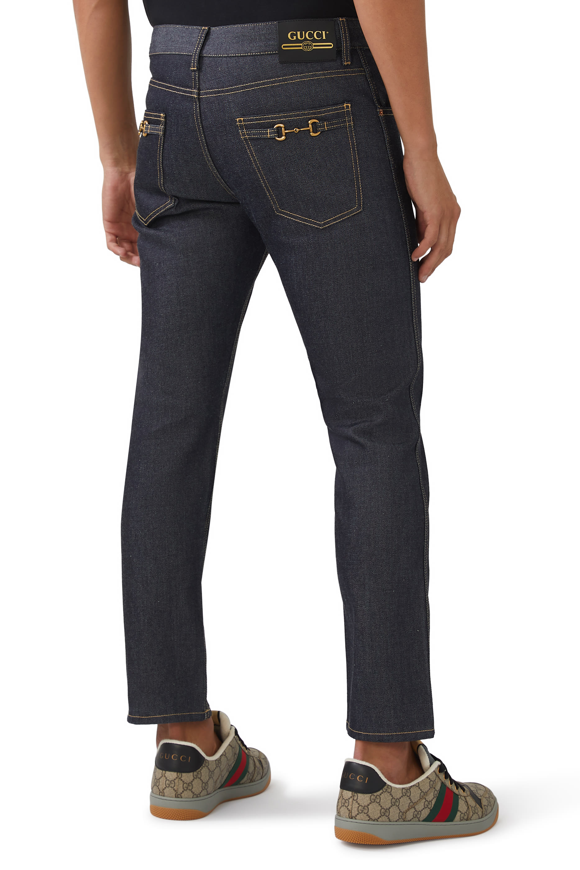 Tapered Mid-Rise Jeans