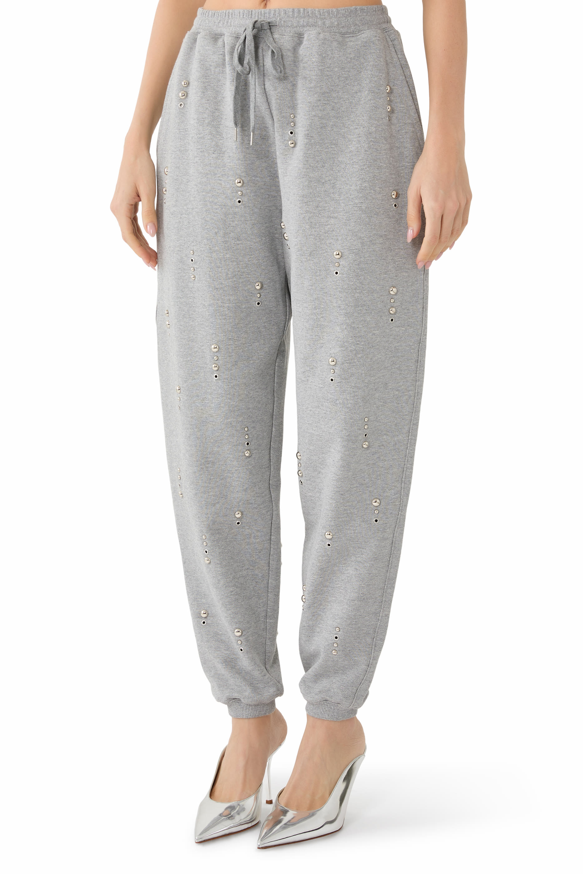 Dome Embellishment Sweatpants