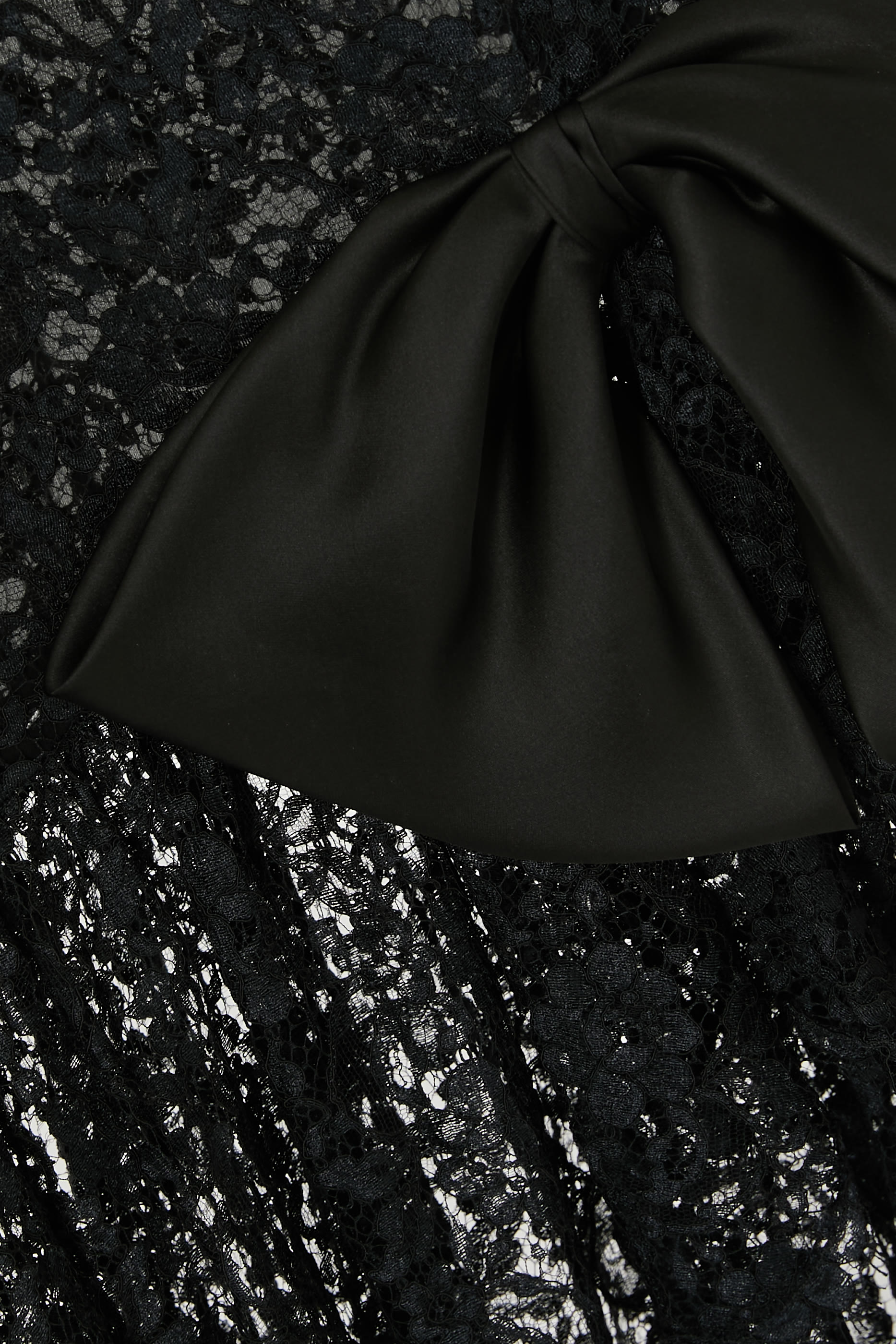 Lace Dress with Bustier and Bows