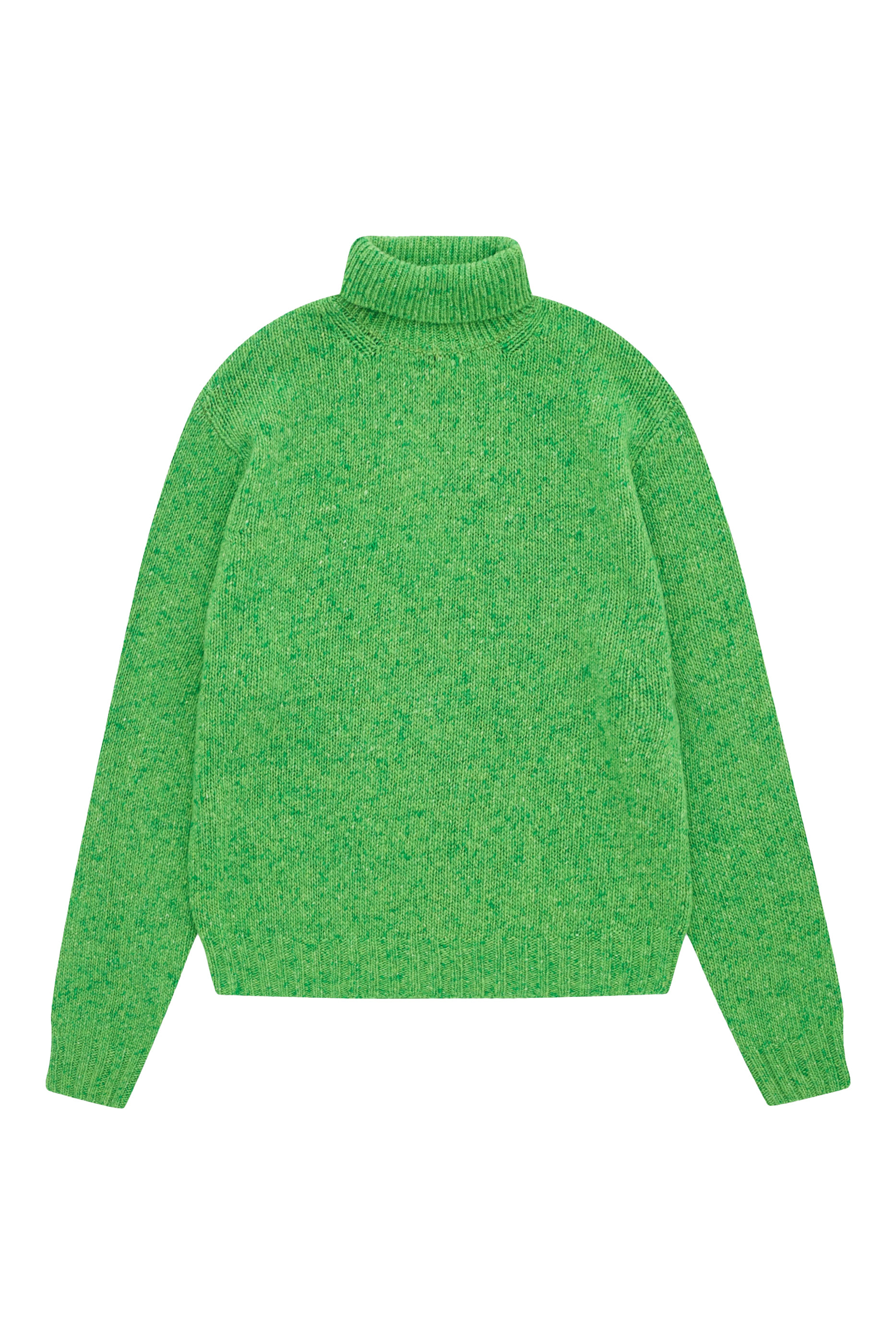 Cashmere Melange Knit Turtle Sweater