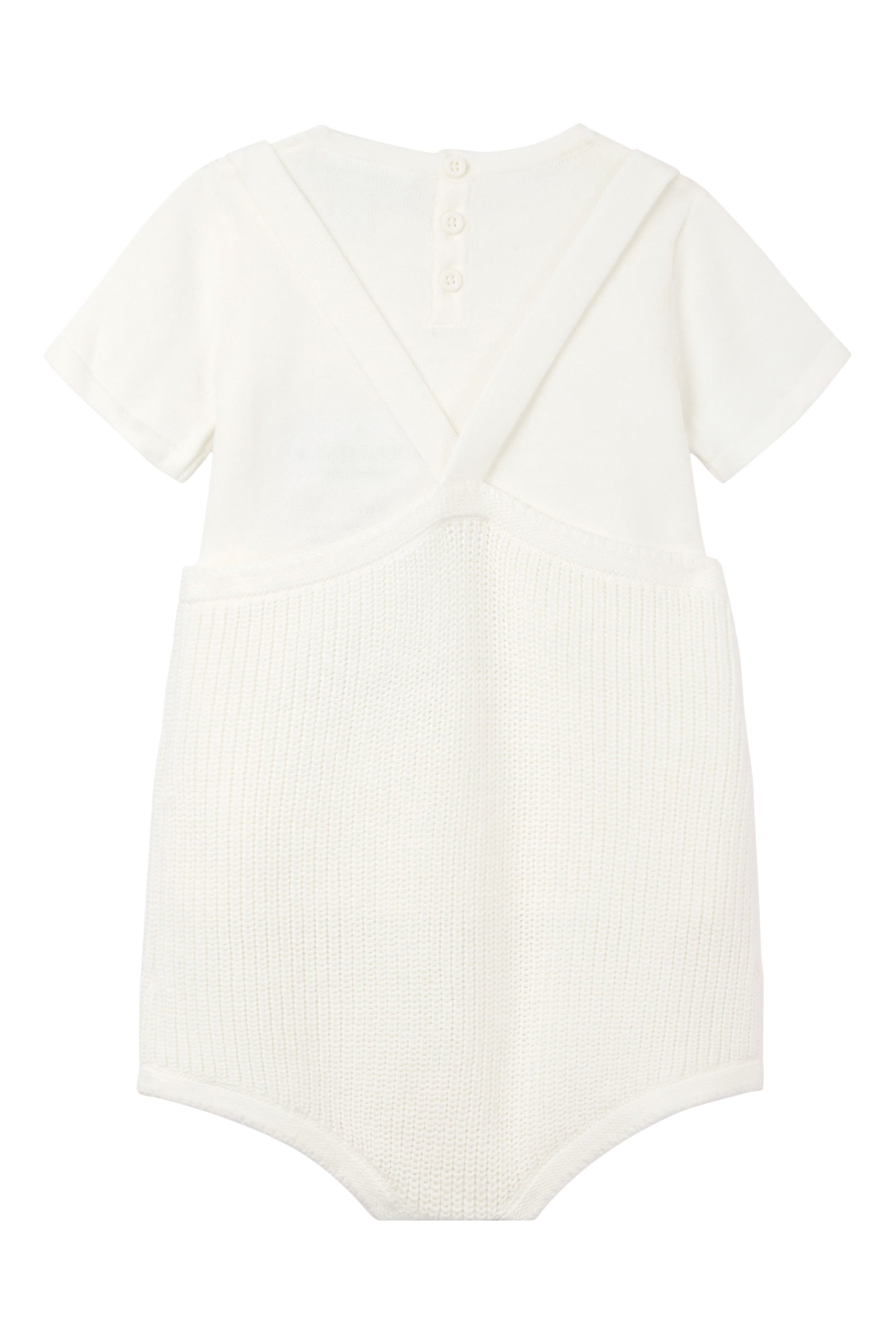 Kids Knitted Bubble Romper & T-Shirt Set