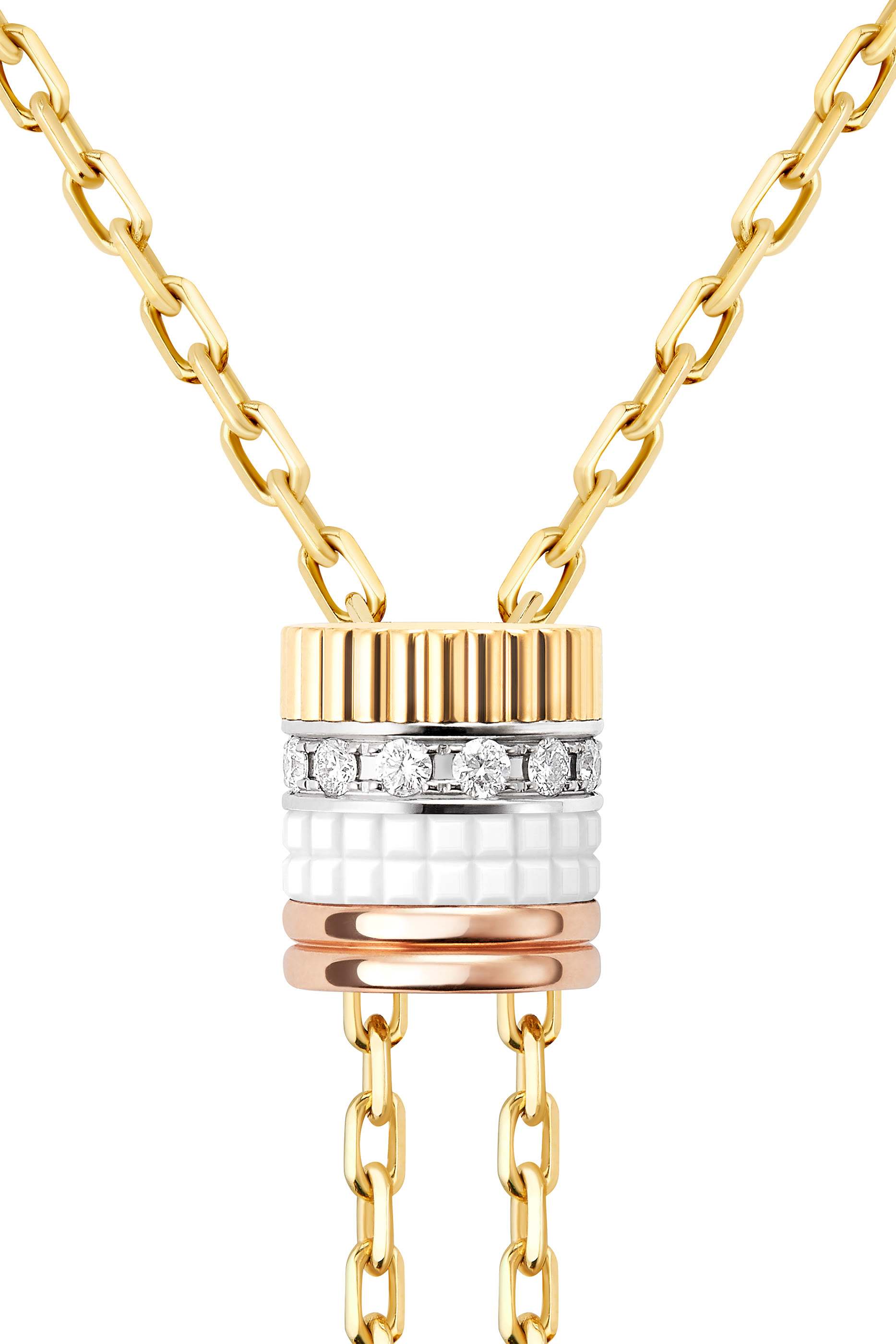 Quatre White Edition Tie Necklace