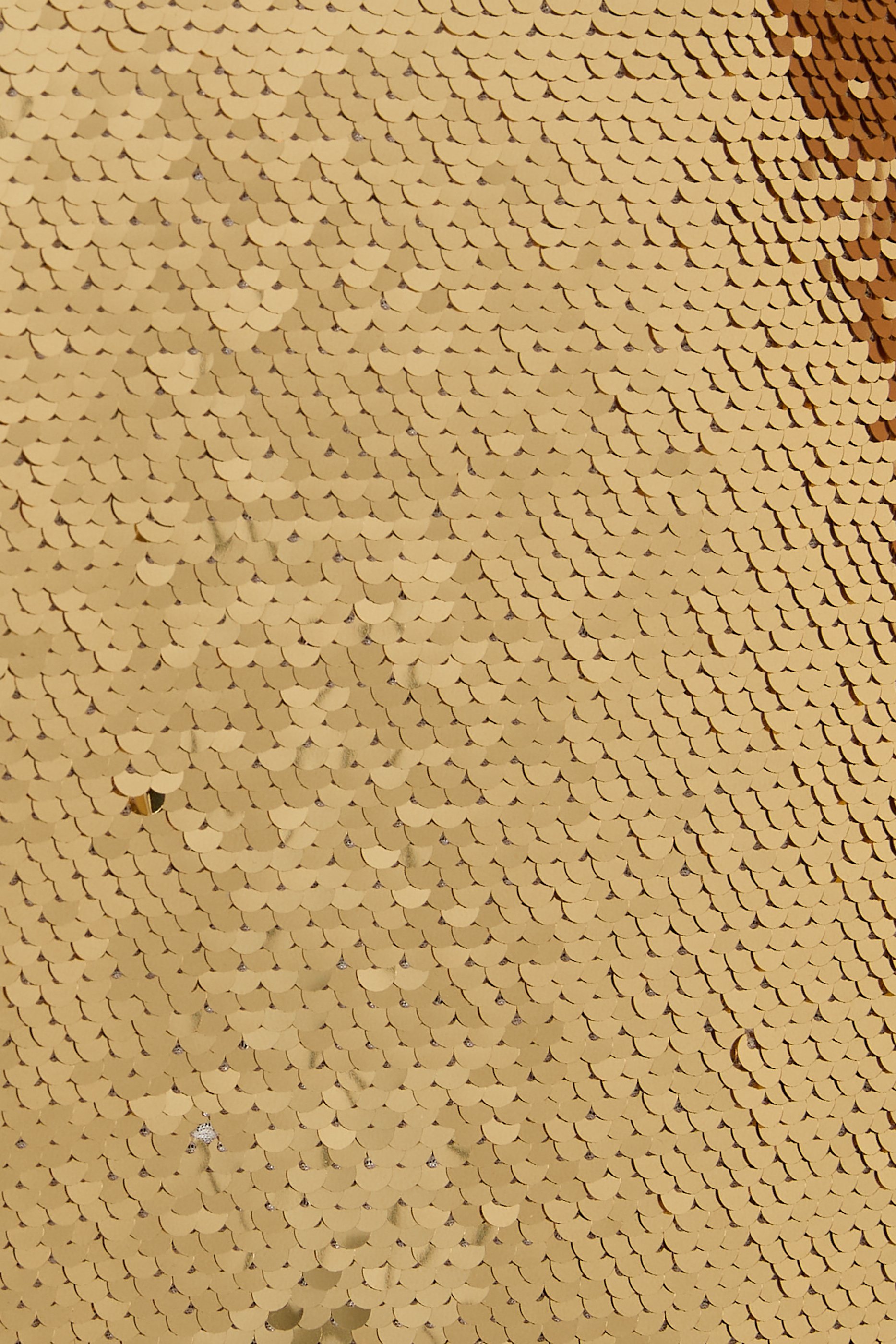 Sequin Scoop Neck Gown