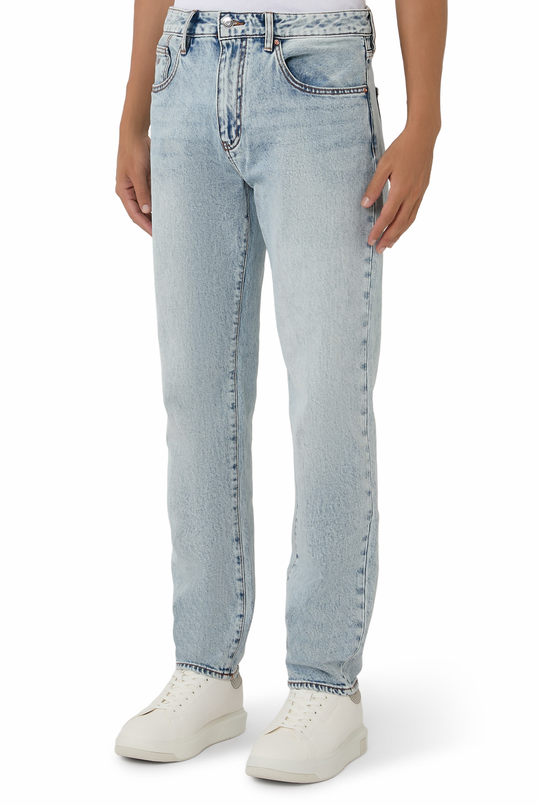 One Block Up Slim Denim Pants