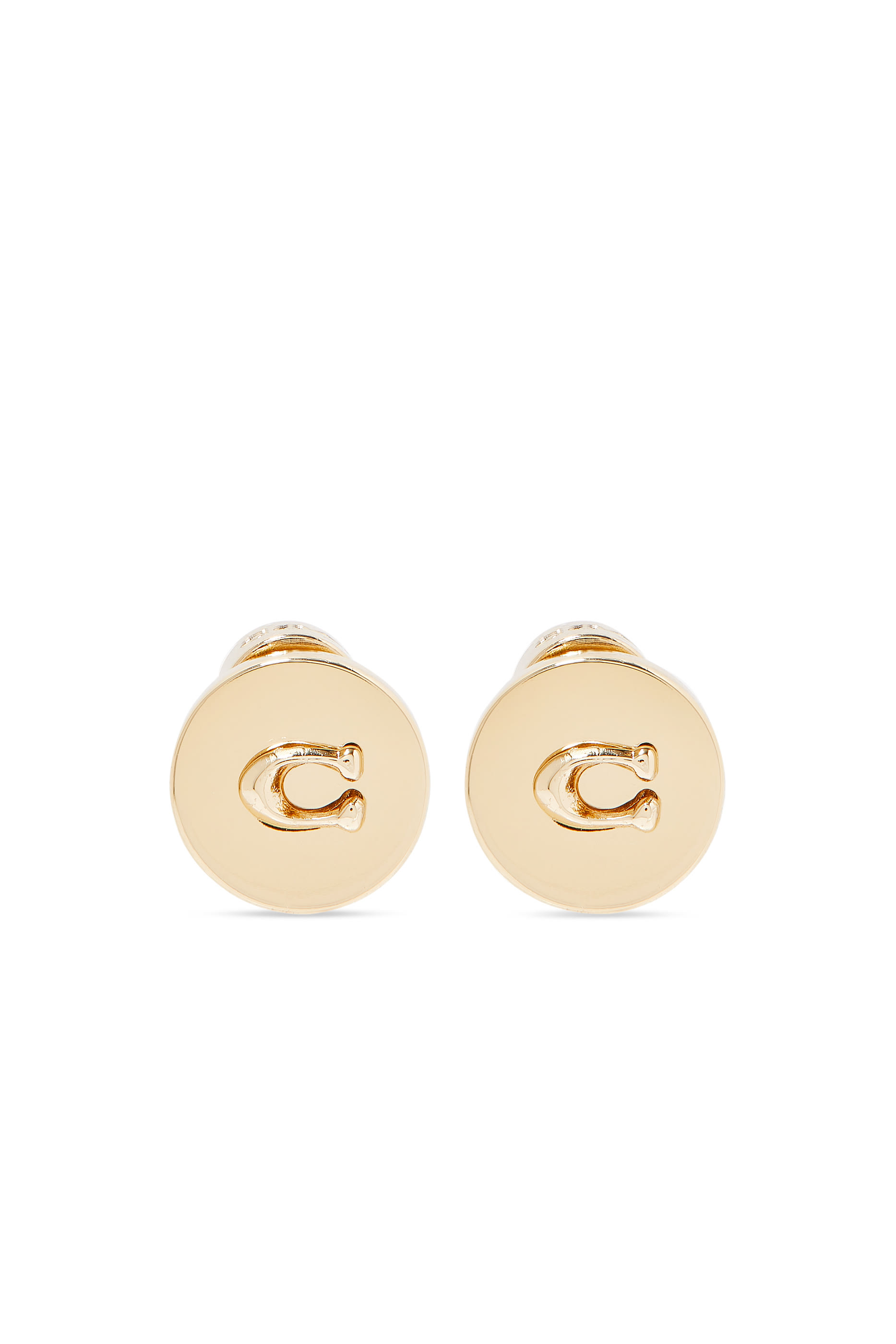 Disc Stud Earrings
