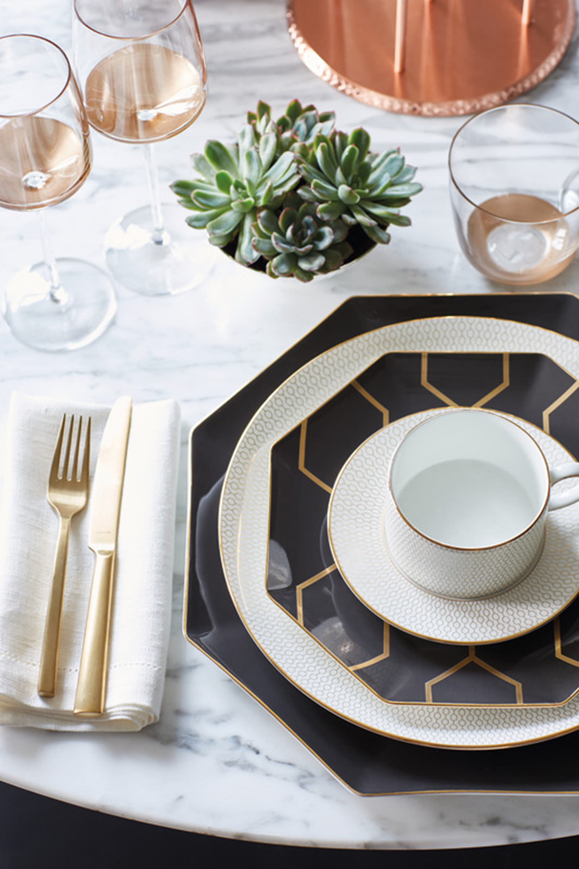 Gio Gold Salad Plate