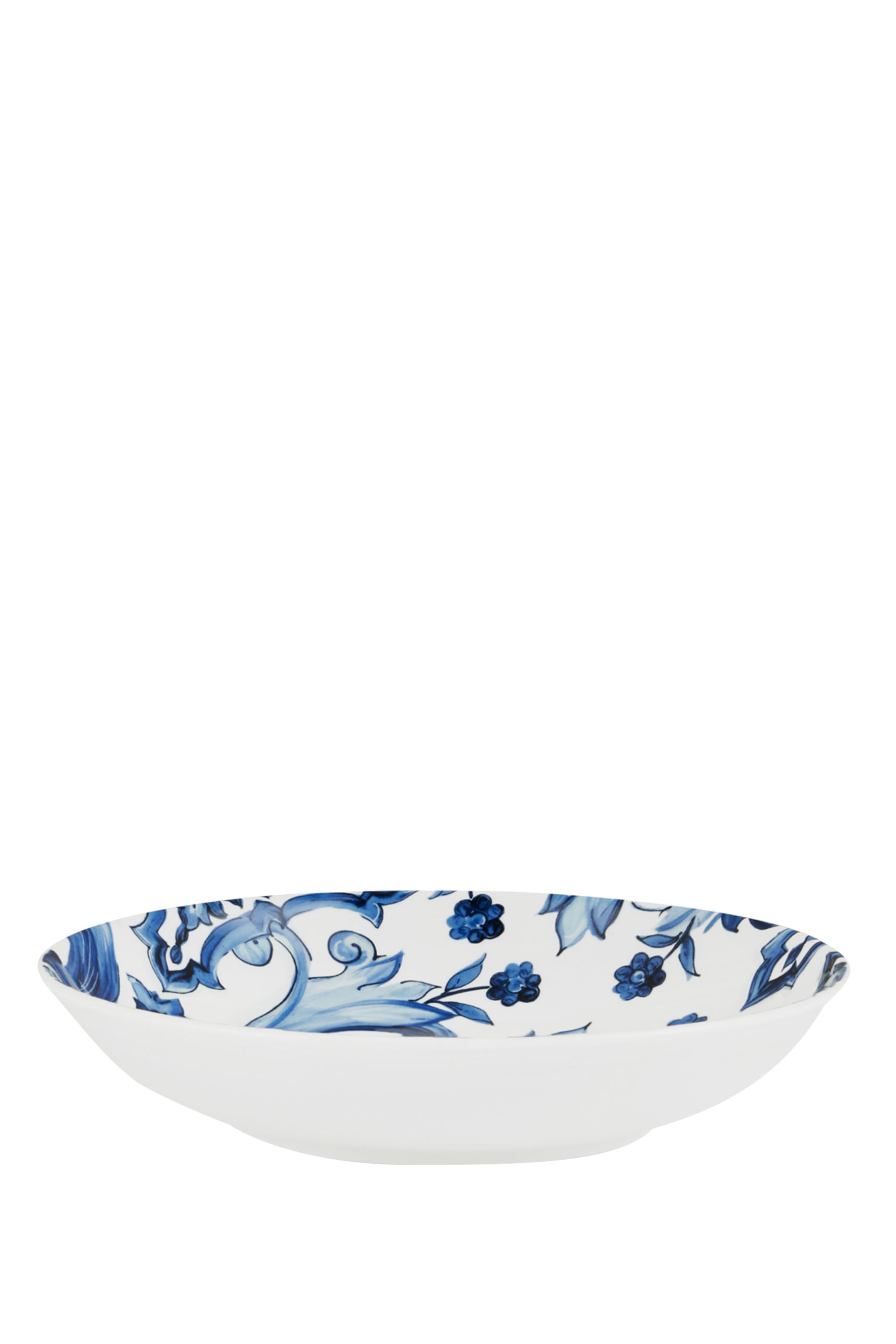 Blu Mediterraneo Fiore Foglie Soup Plates, Set of 2