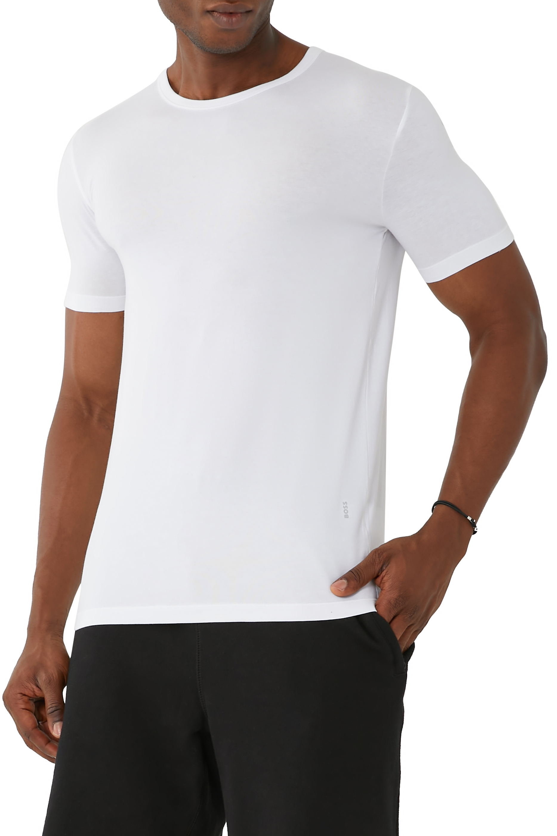 Stretch-Cotton Underwear T-Shirts, Set of 2