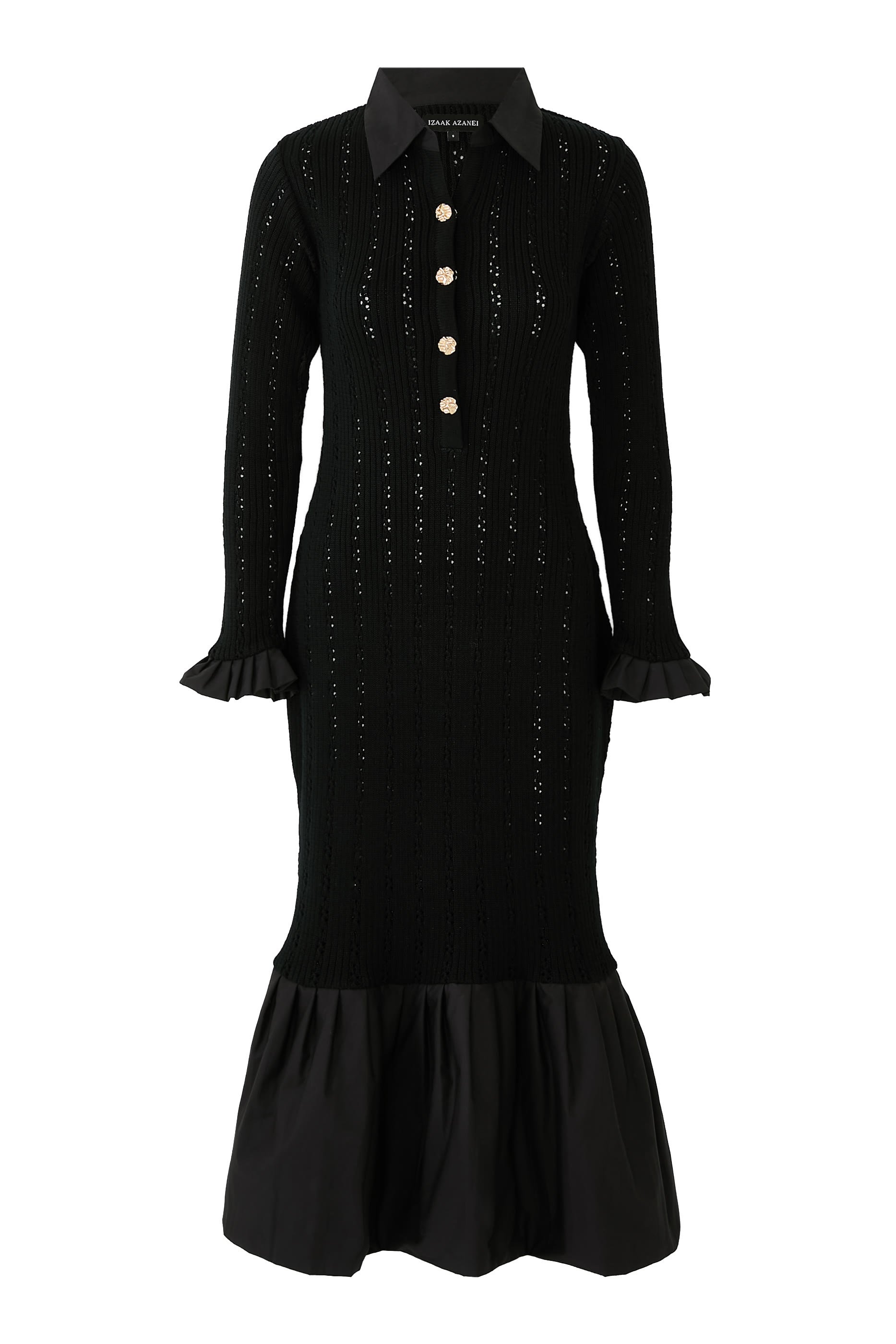 Crochet Knit Midi Dress