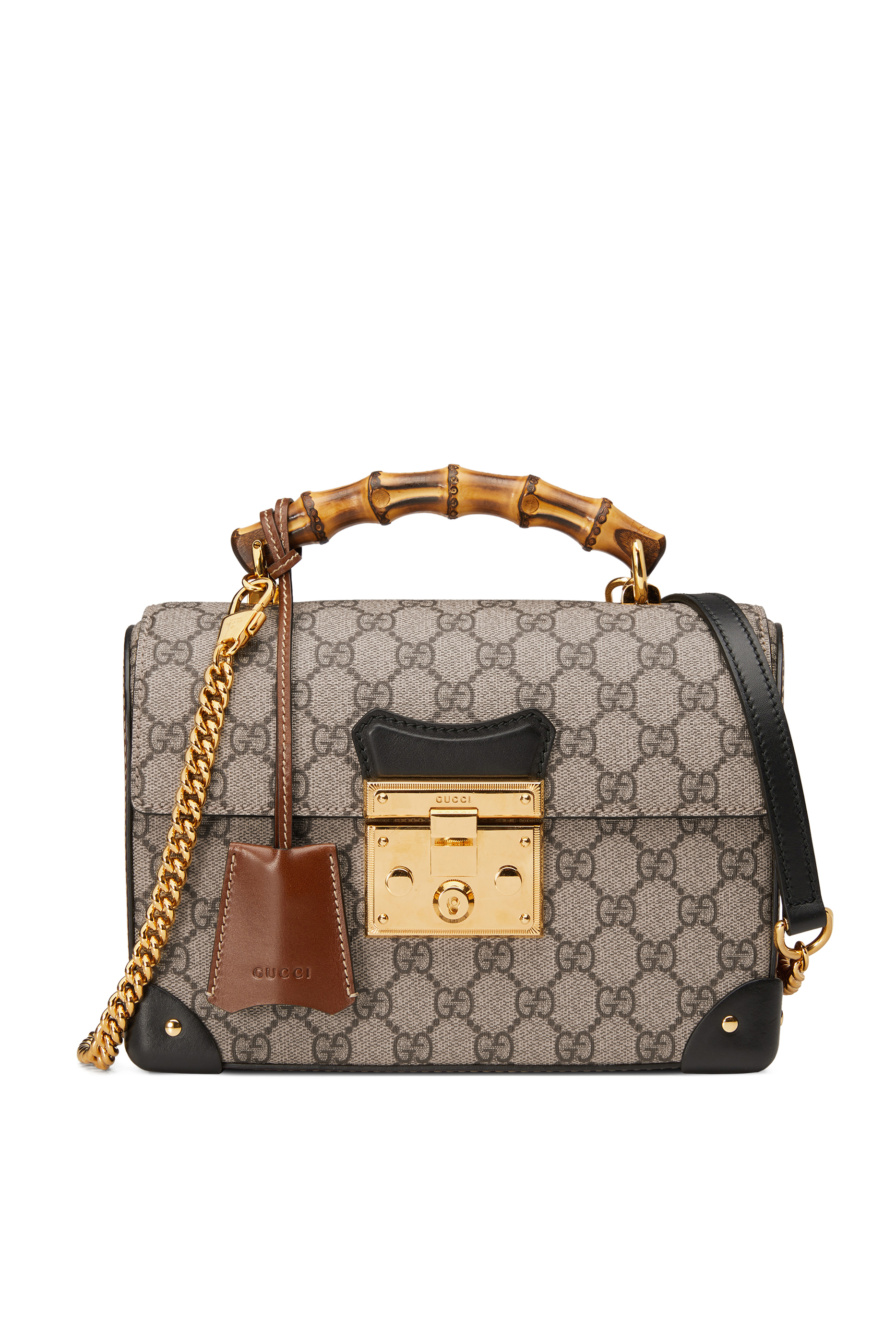 Padlock GG Small Bamboo Shoulder Bag