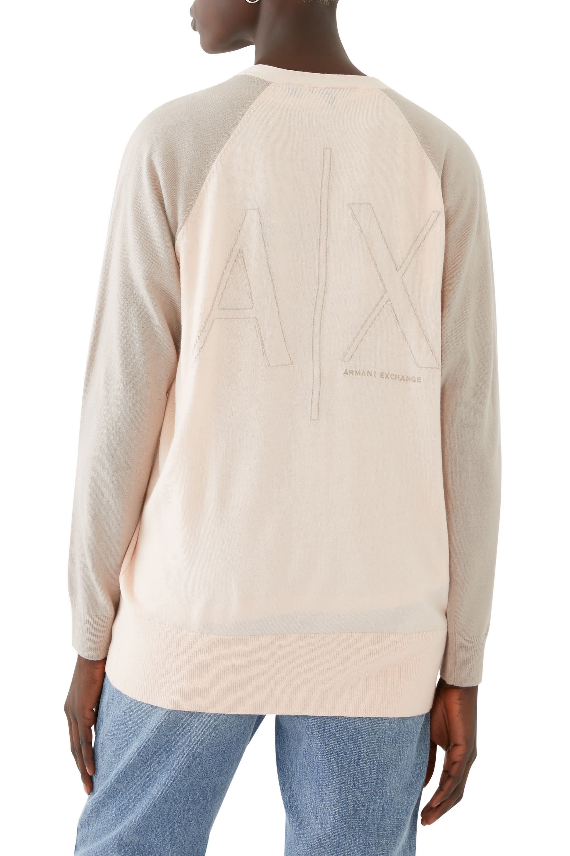 Two-Tone Knit Cardigan