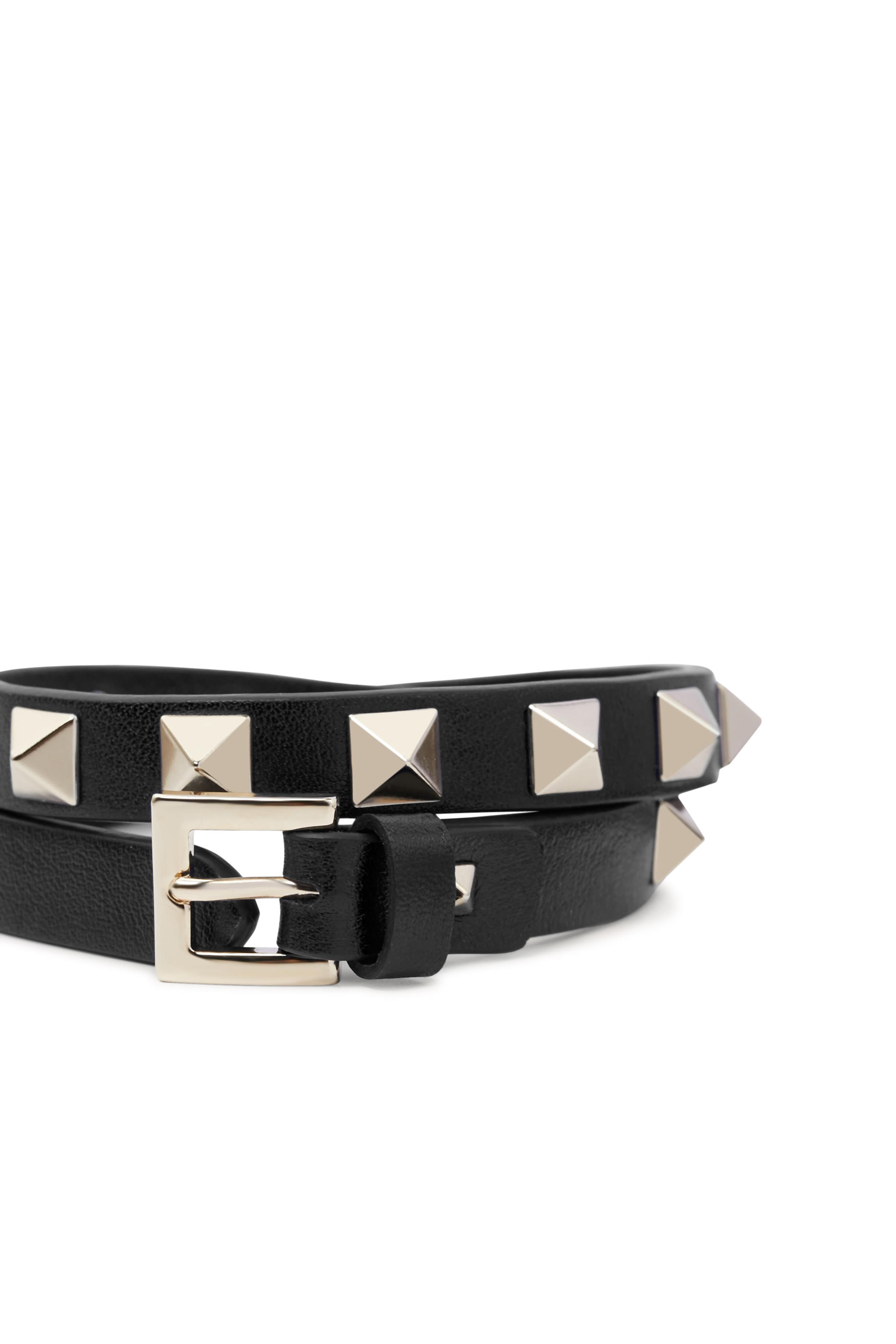  Rockstud Leather Bracelet