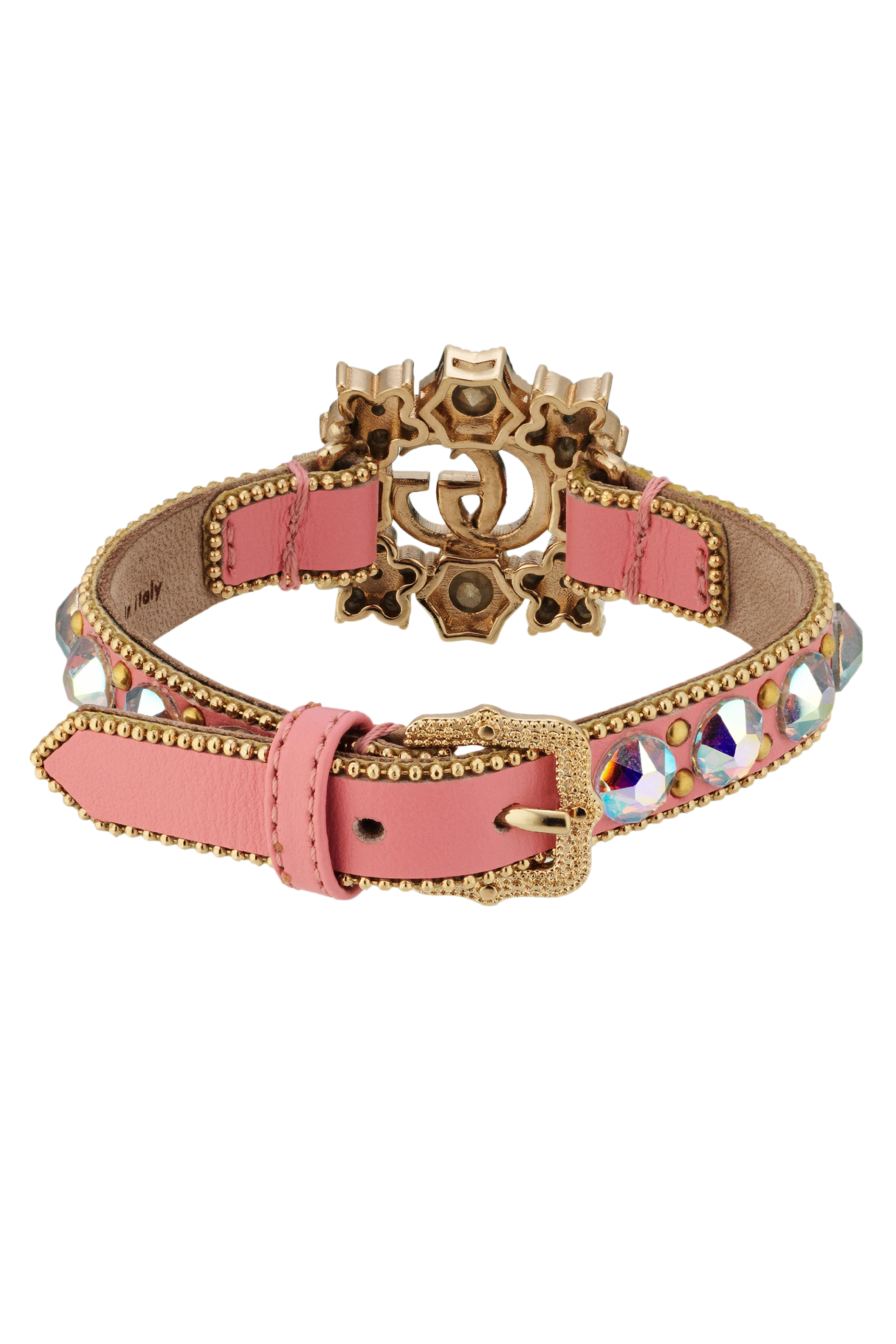 Double G Crystal Flowers Bracelet