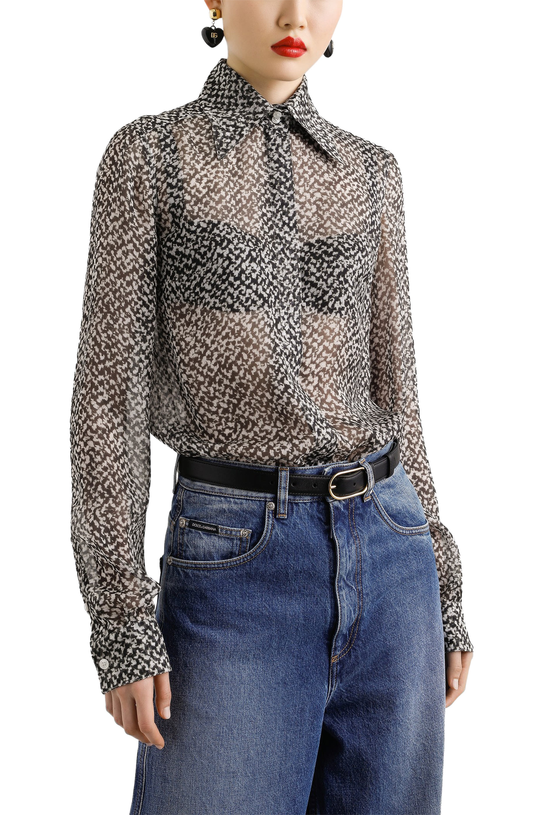 Diagonal-Stripe Shirt