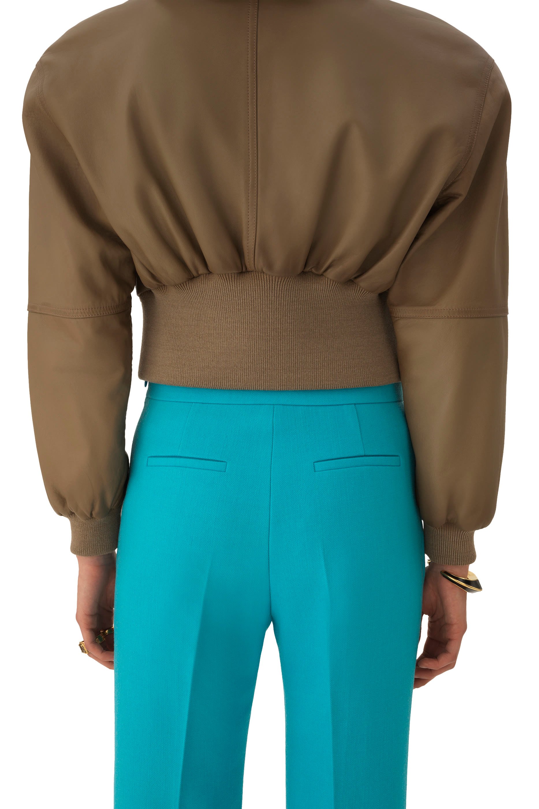 Straight Cropped Trousers 