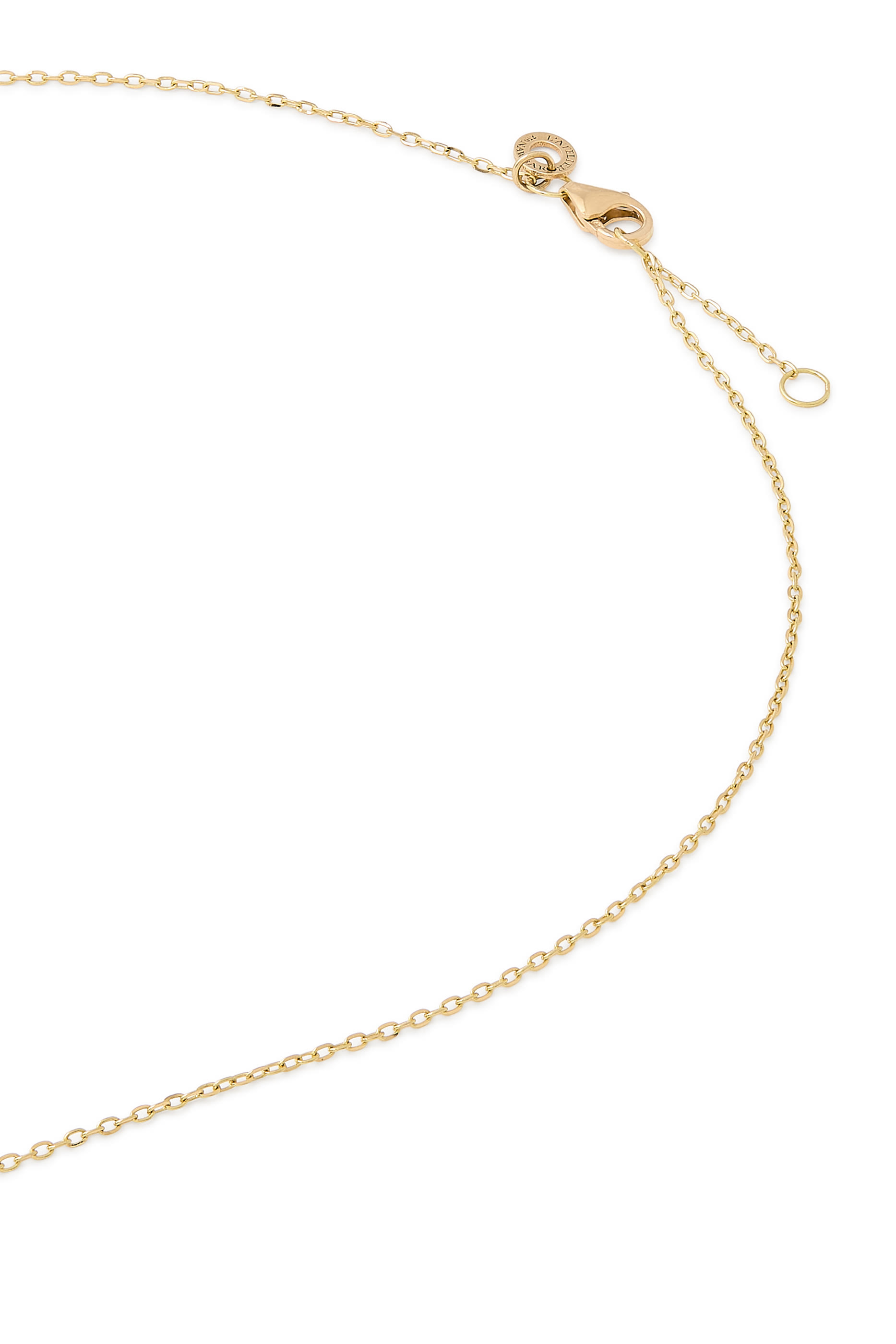 With Luck Necklace, 18K Yellow Gold with Turquoise & Diamonds