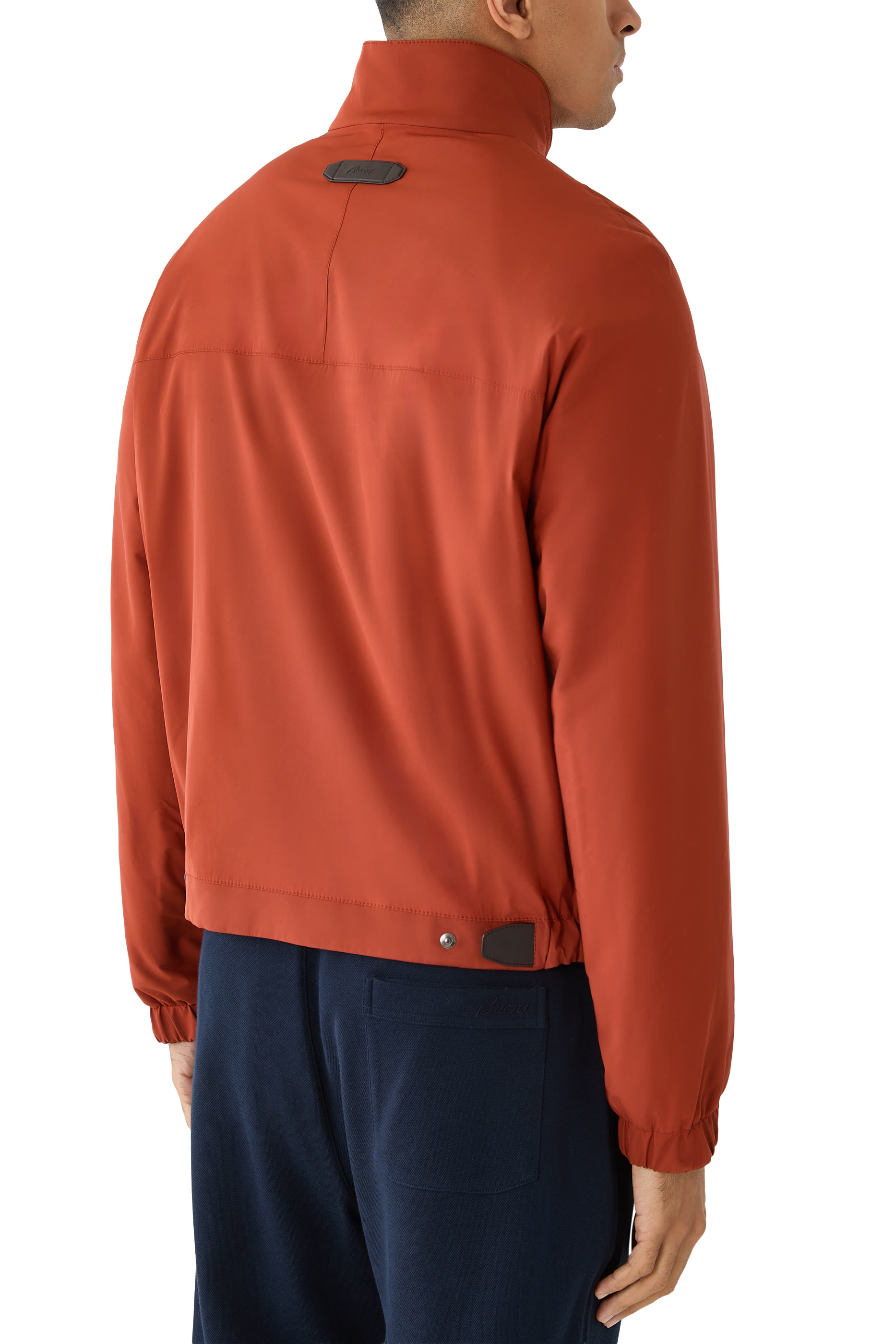  Stretch Silk and Cotton Jersey Reversible Blouson