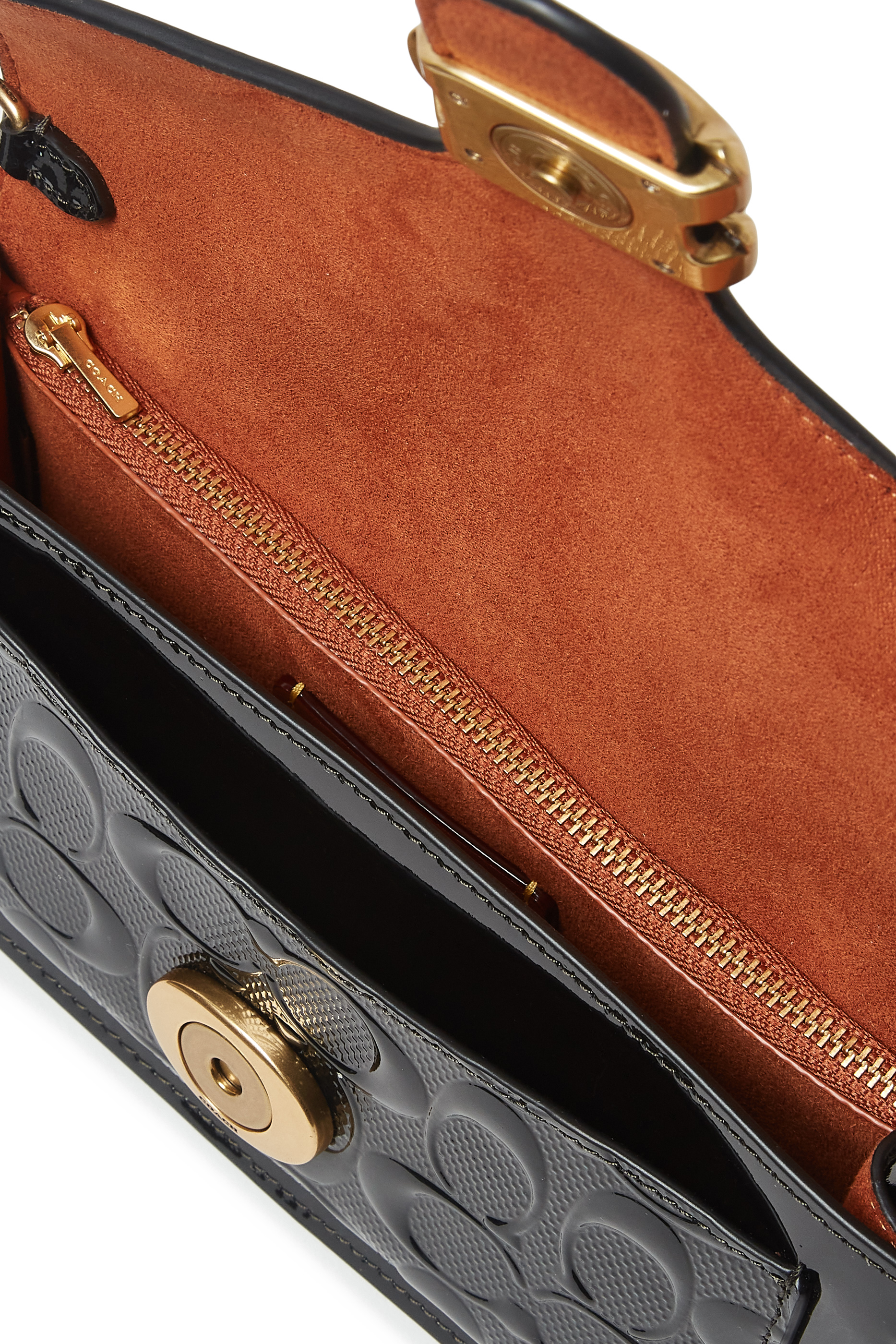 Tabby Signature Patent Leather Clutch Bag