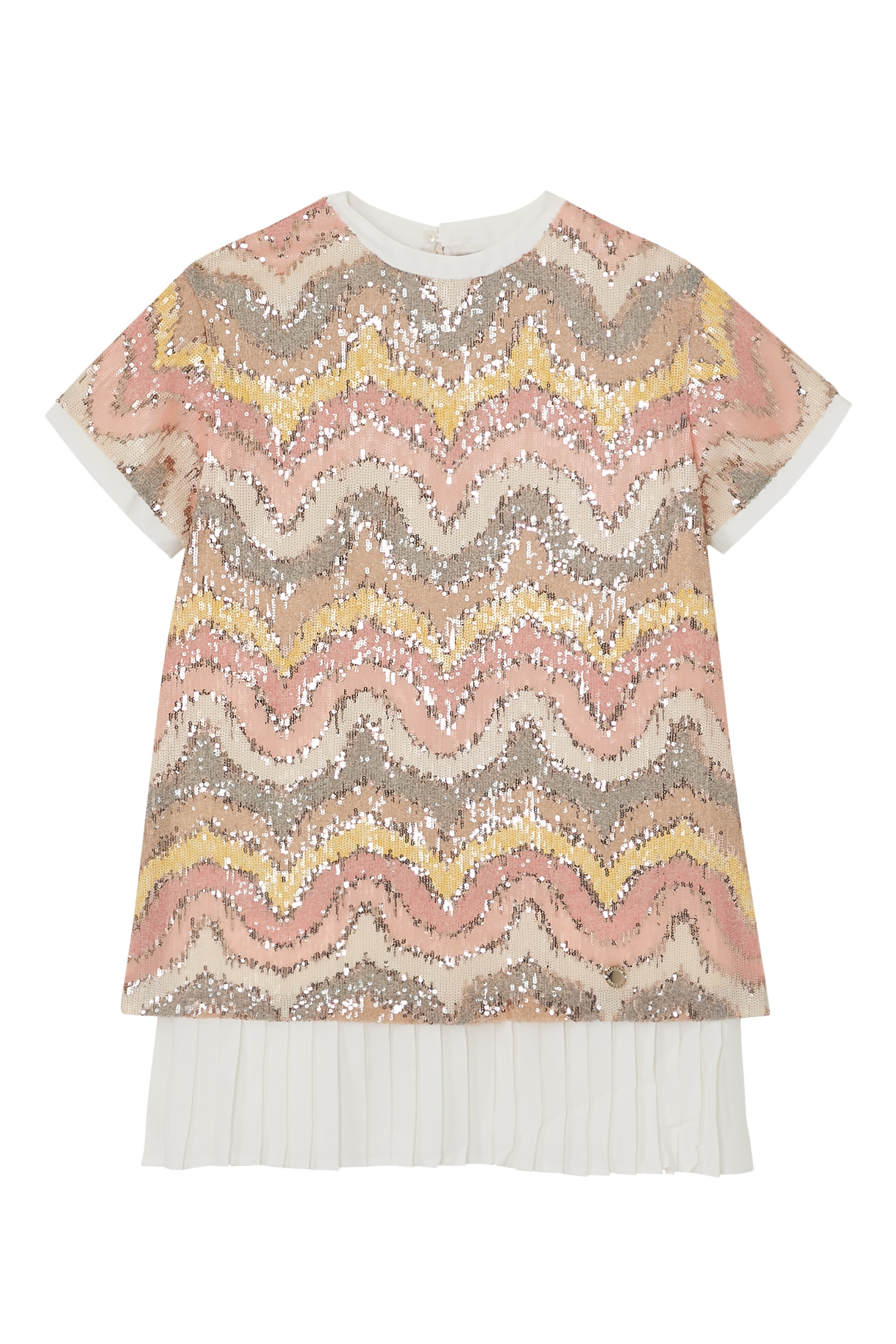 Kids Sequins Tulle Mini Dress 