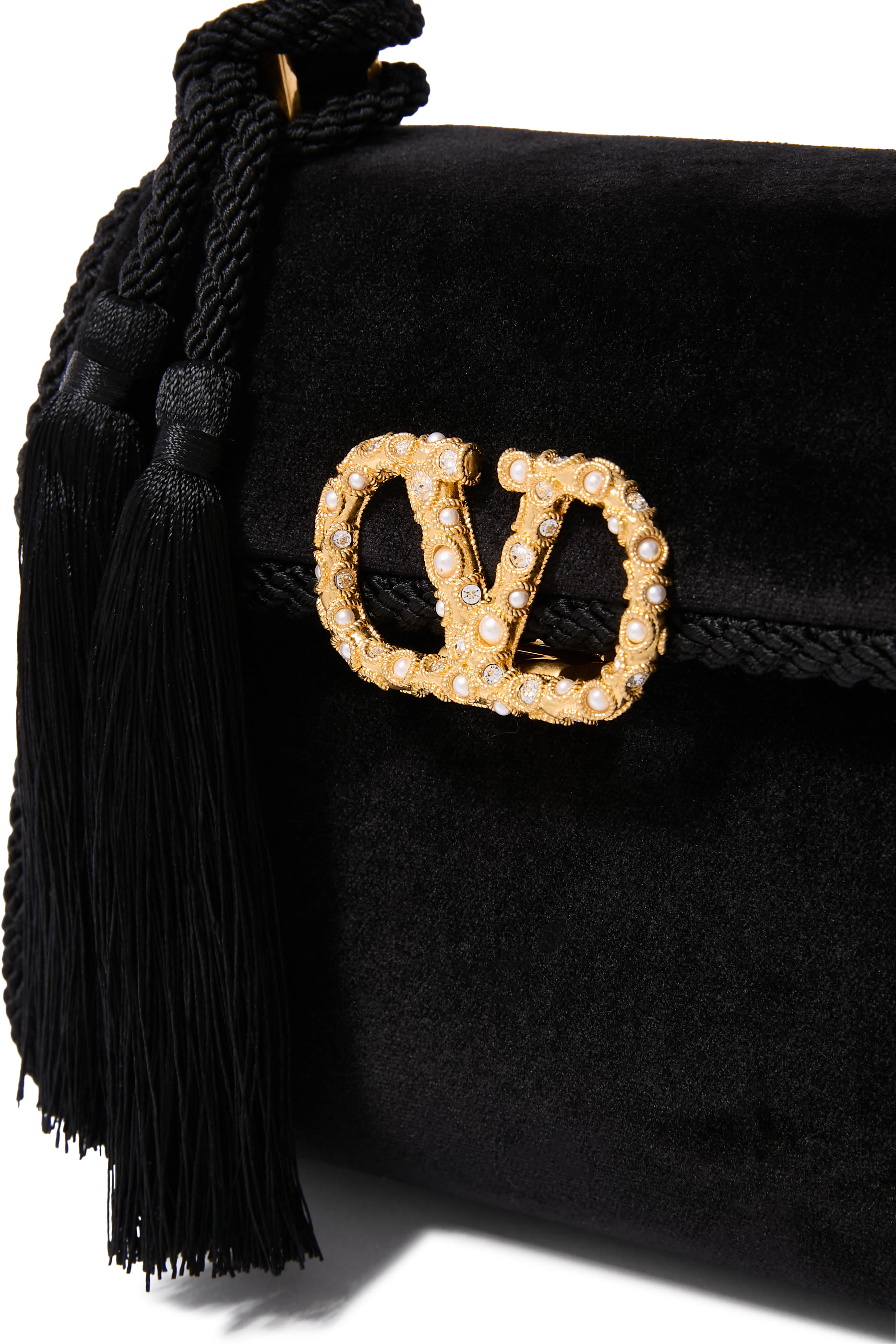 VSling Mini Velvet Top-Handle Bag