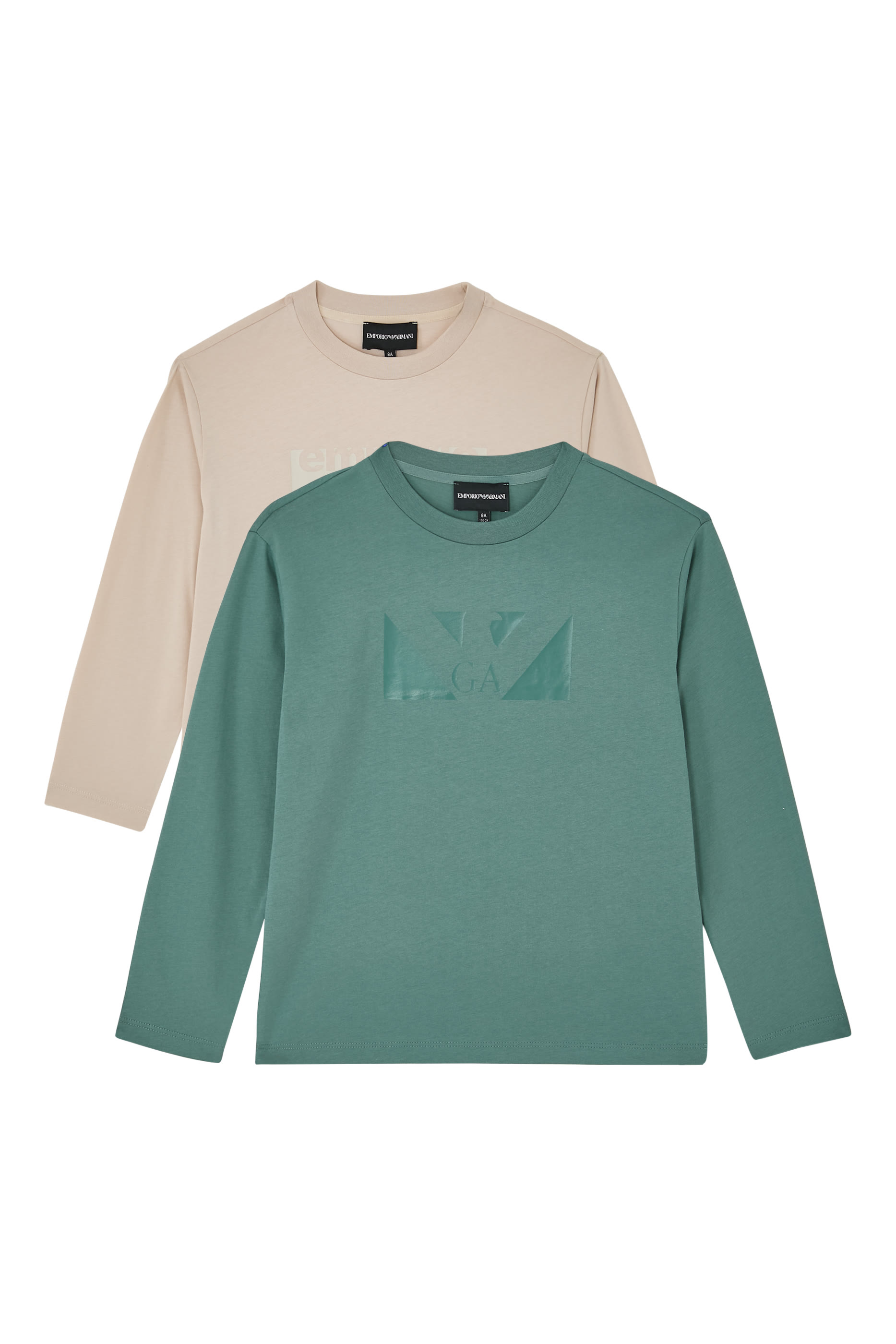 Kids Logo Long-Sleeve T-shirt, Set of 2
