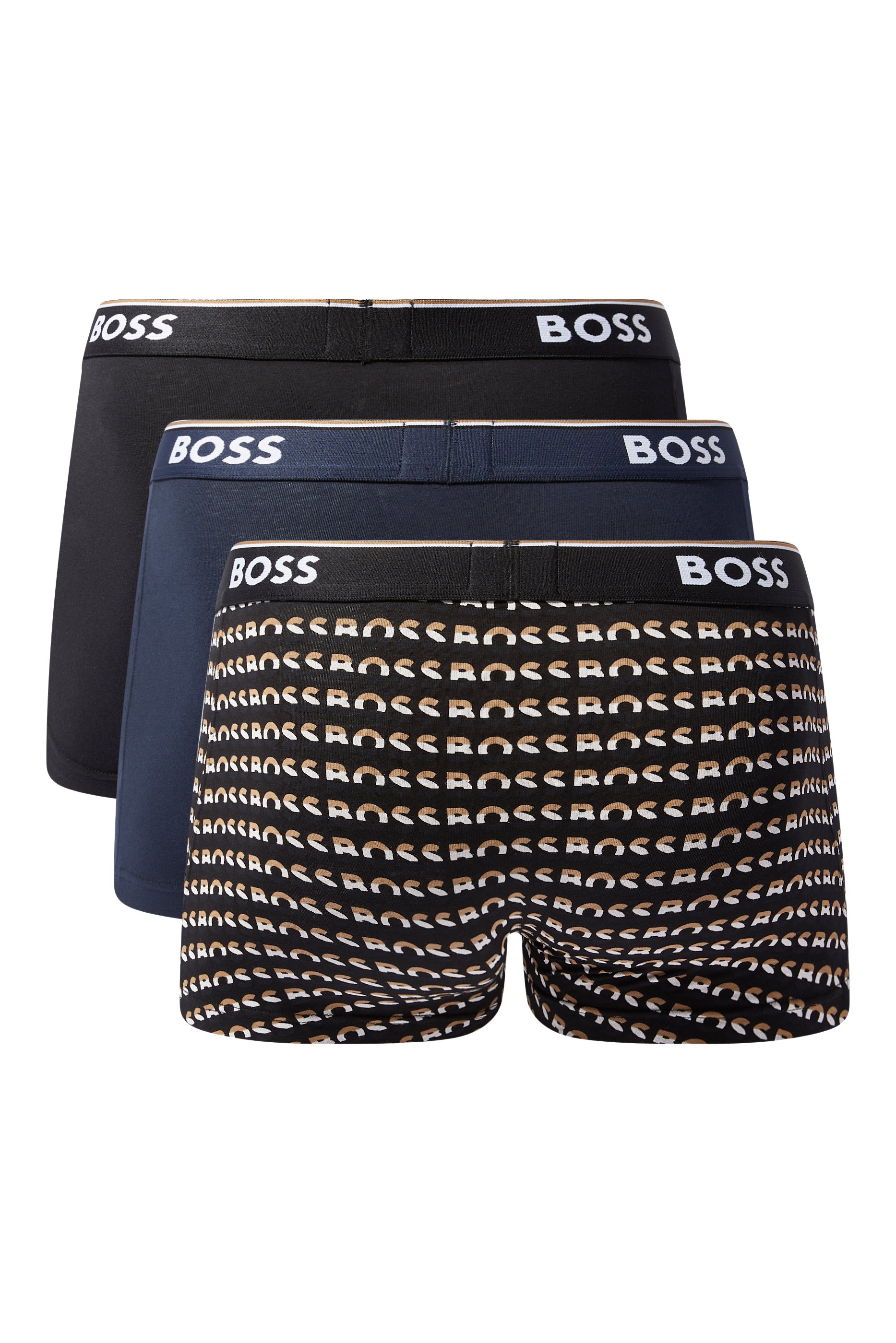 Logo Waistband Boxer Briefs, Pack Of 3