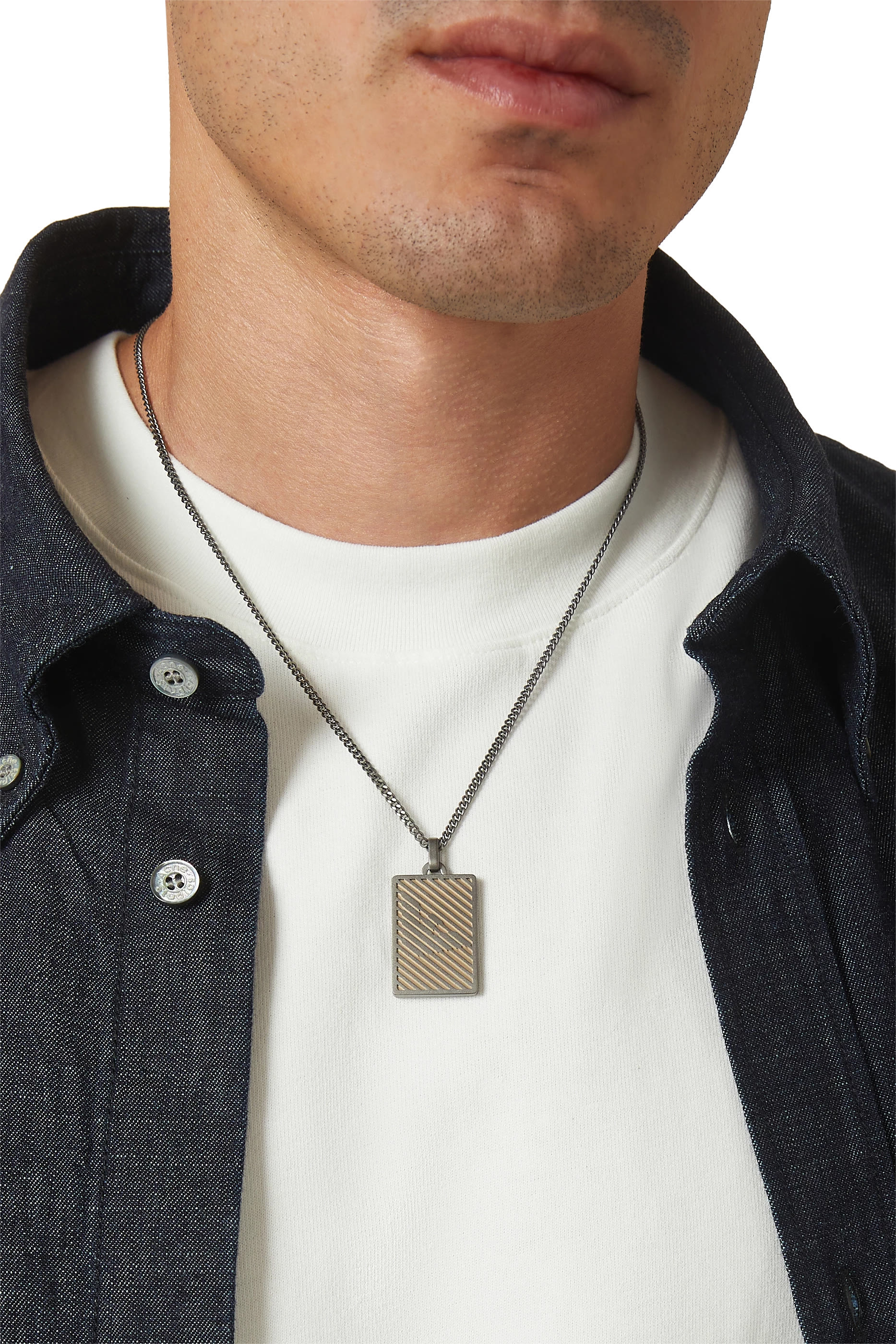 Dog Tag Necklace, Stainless Steel
